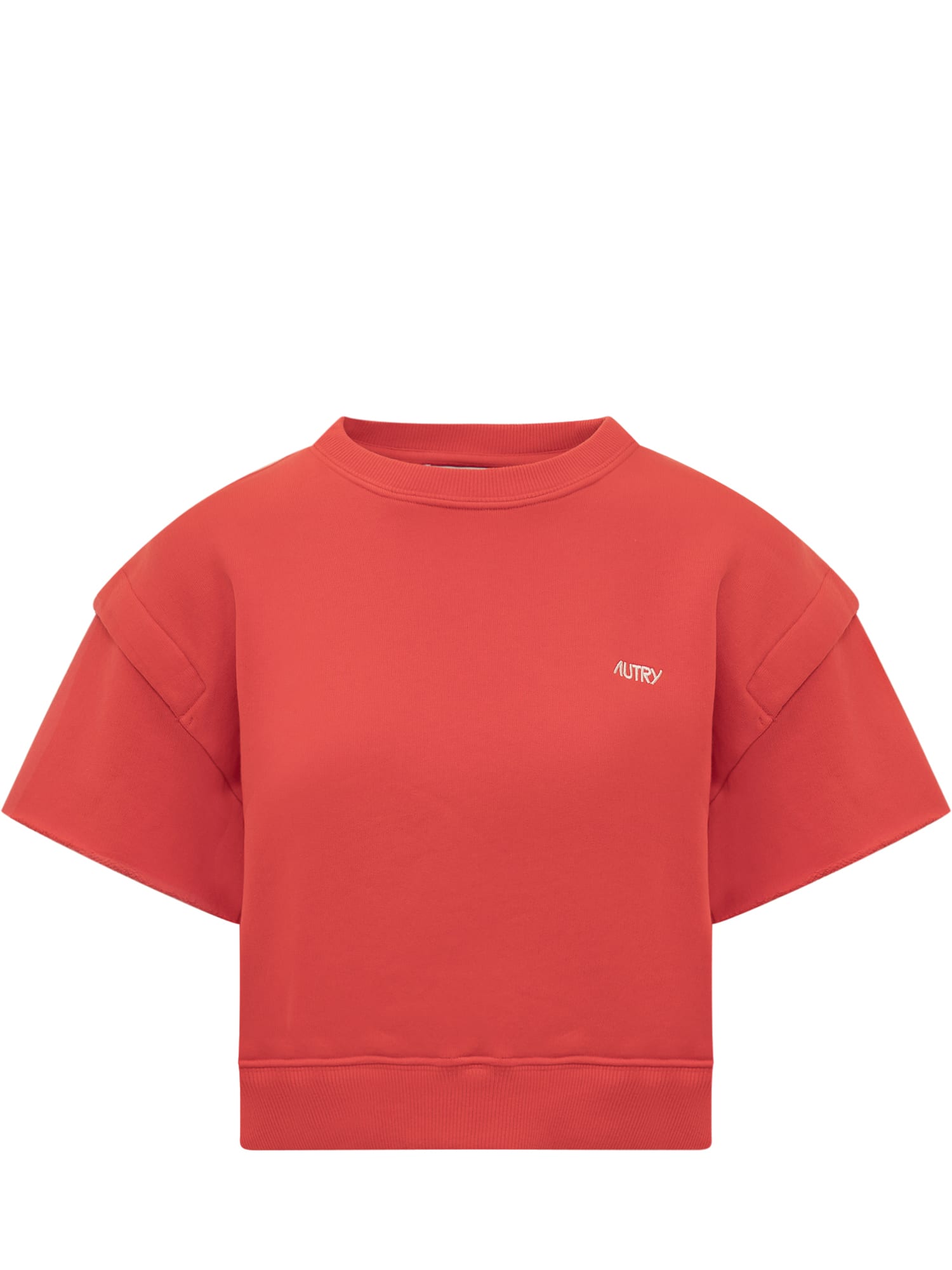 Shop Autry T-shirt With Logo In Apparel Red