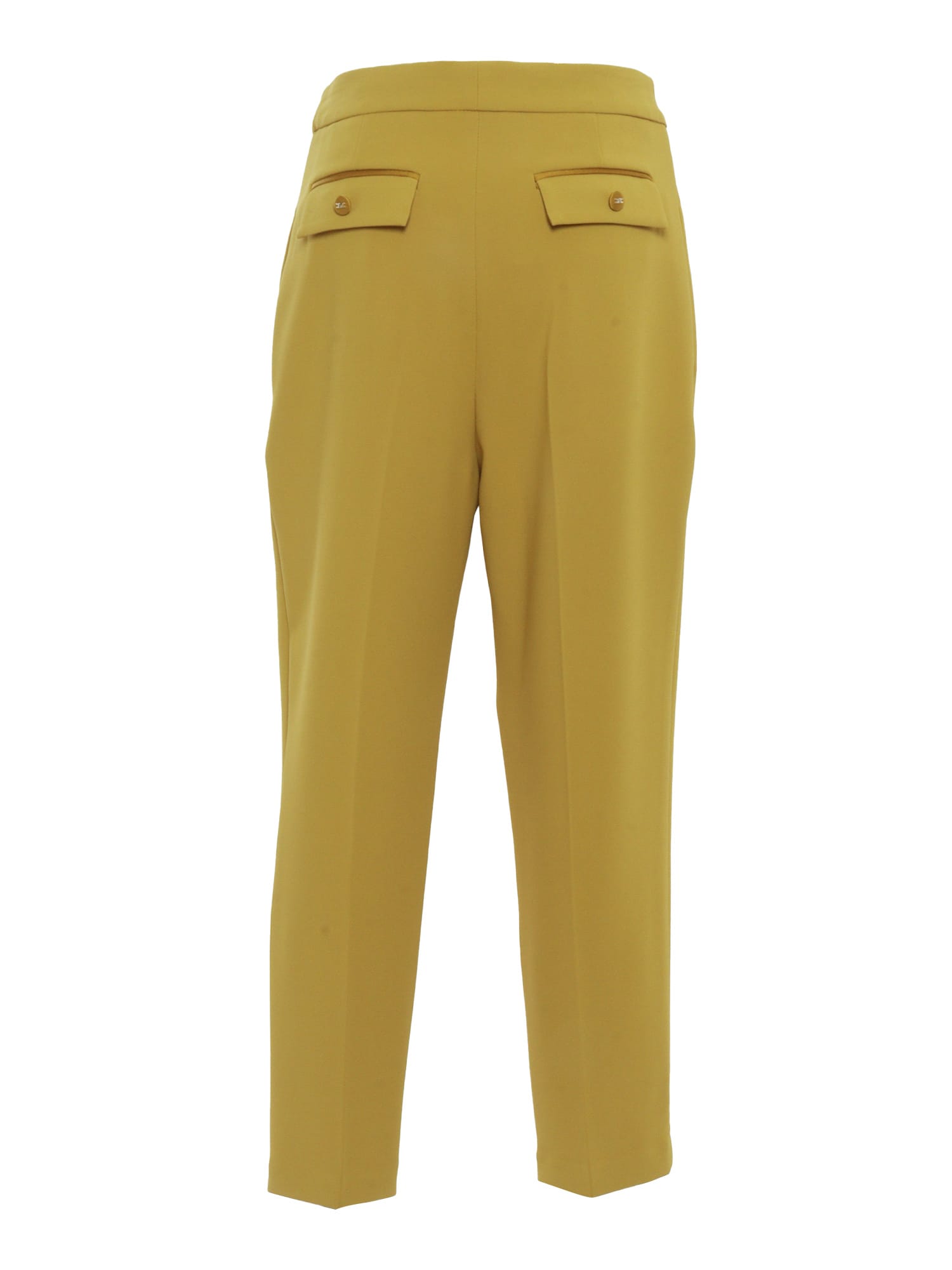 Elisabetta Franchi Trousers In Yellow