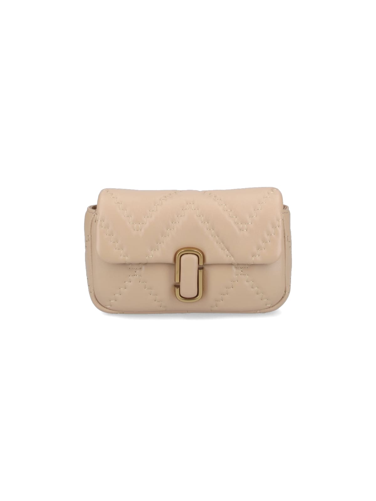 Marc Jacobs The Quilted Leather J Marc Shoulder Bag In Beige