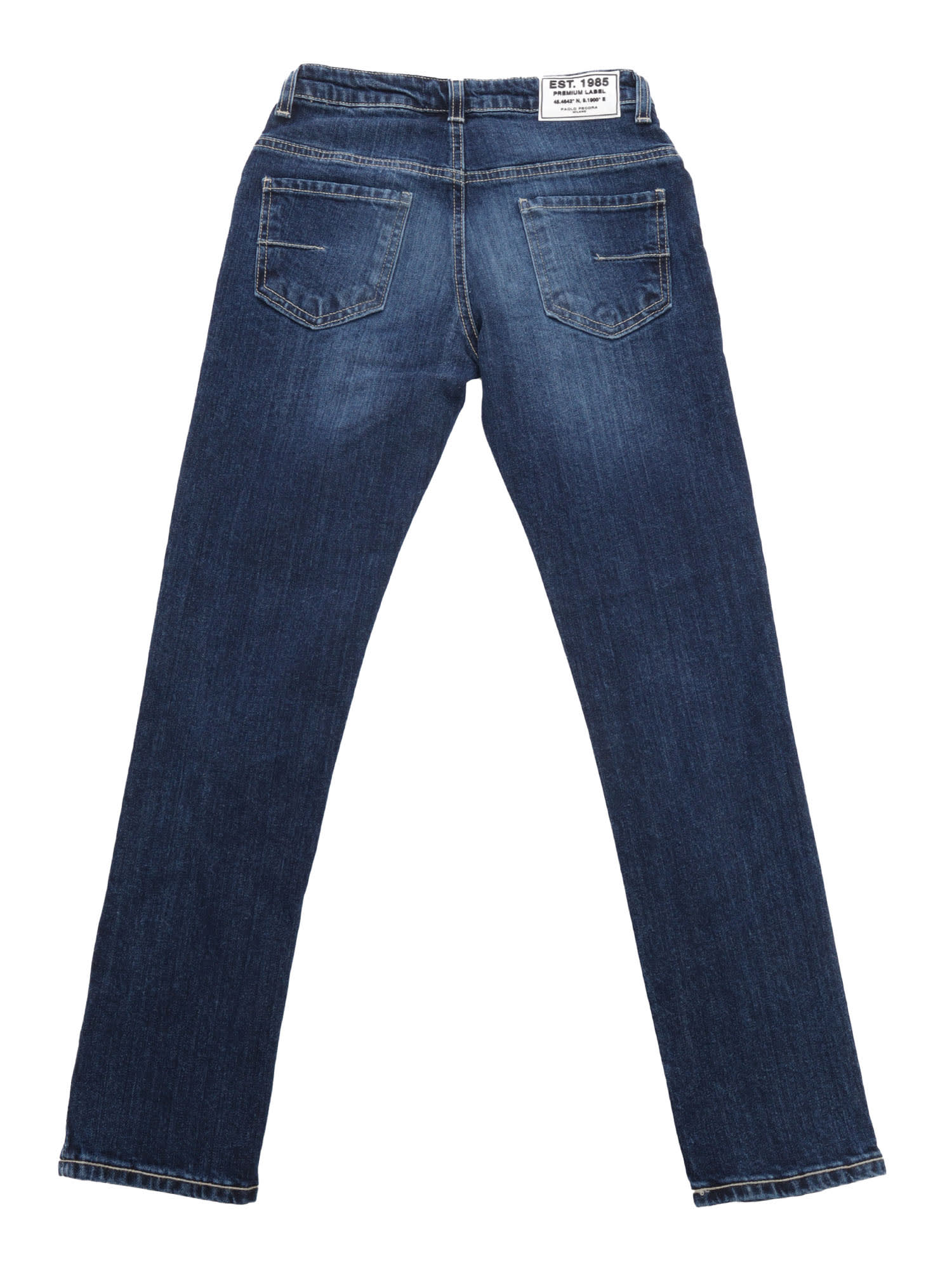 Shop Paolo Pecora 5-pocket Jeans In Blue