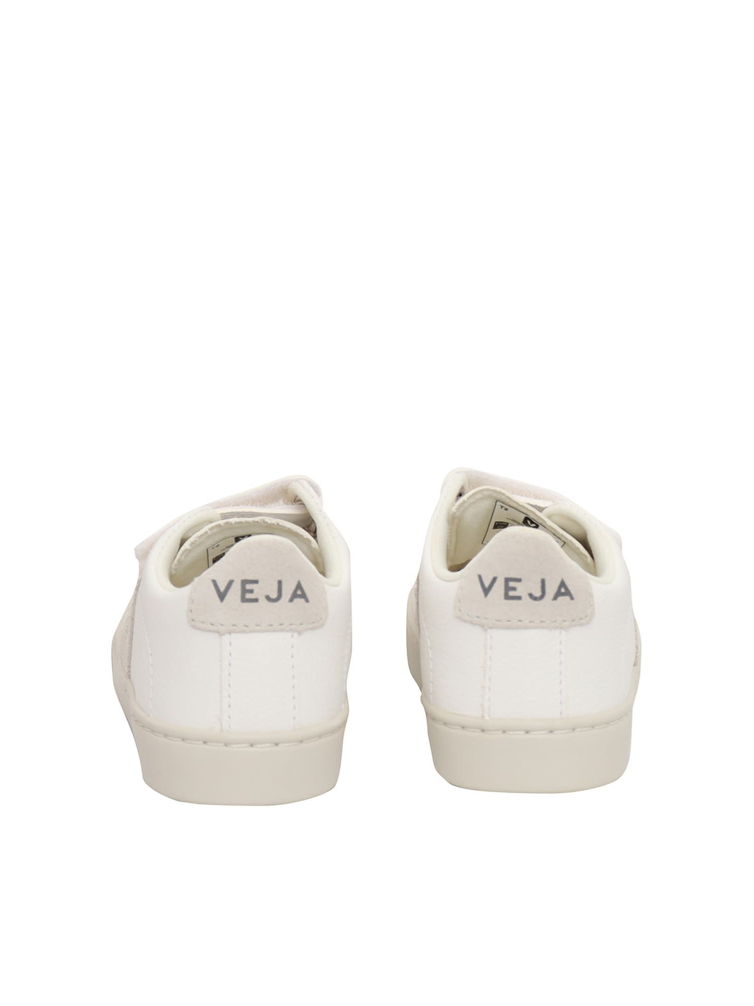 Veja White Leather Esplar Trainers In White