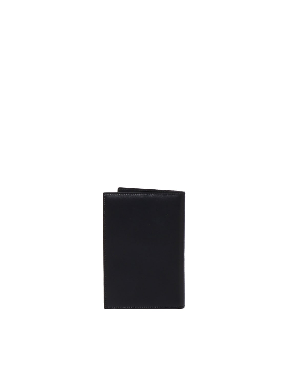 Shop Dolce & Gabbana Passport Holder In Calfskin In Black