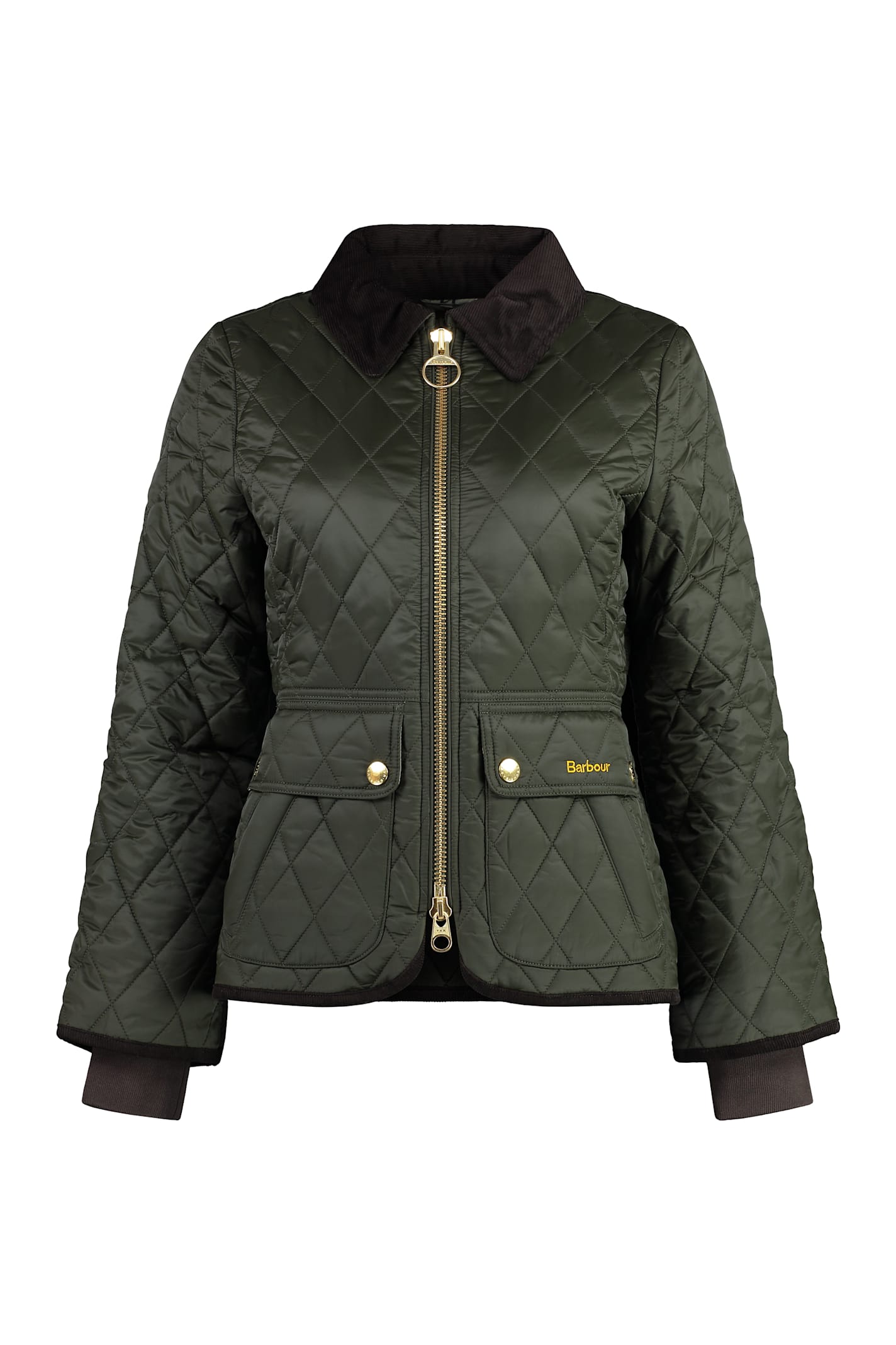 Shop Barbour Beadnell Quilted Jacket In Green