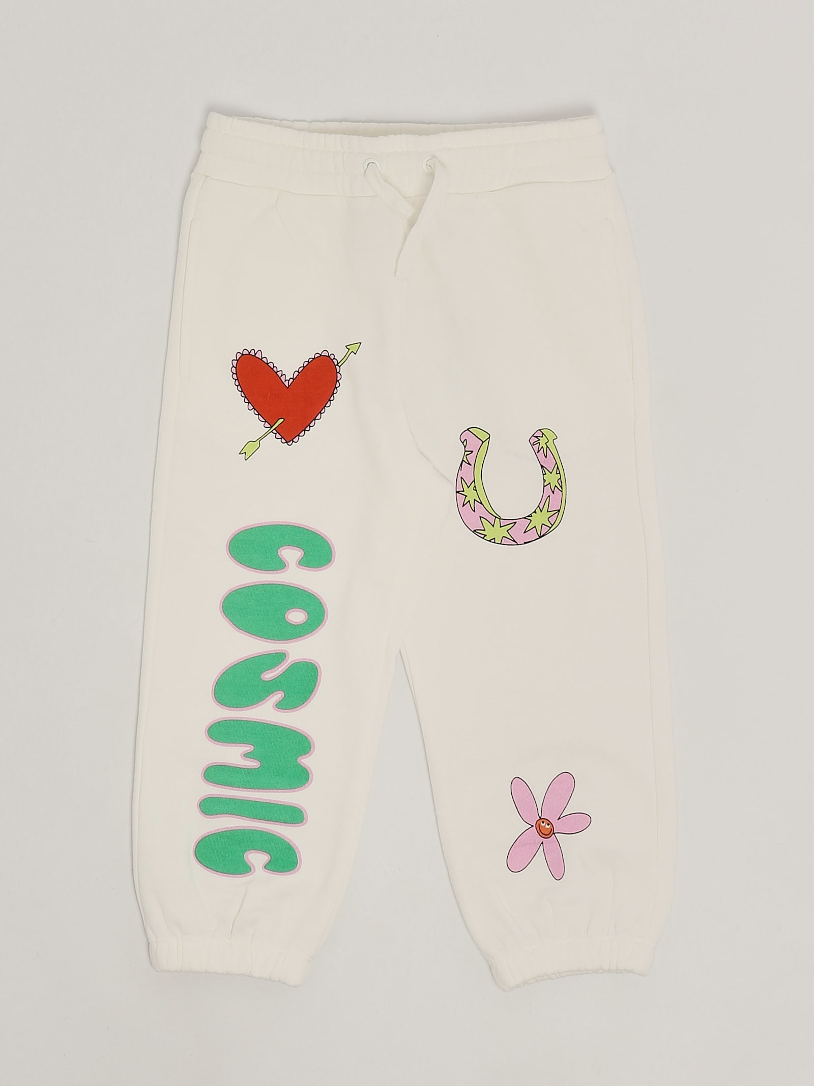 Shop Stella Mccartney Sweatpants Sweatpants In Bianco