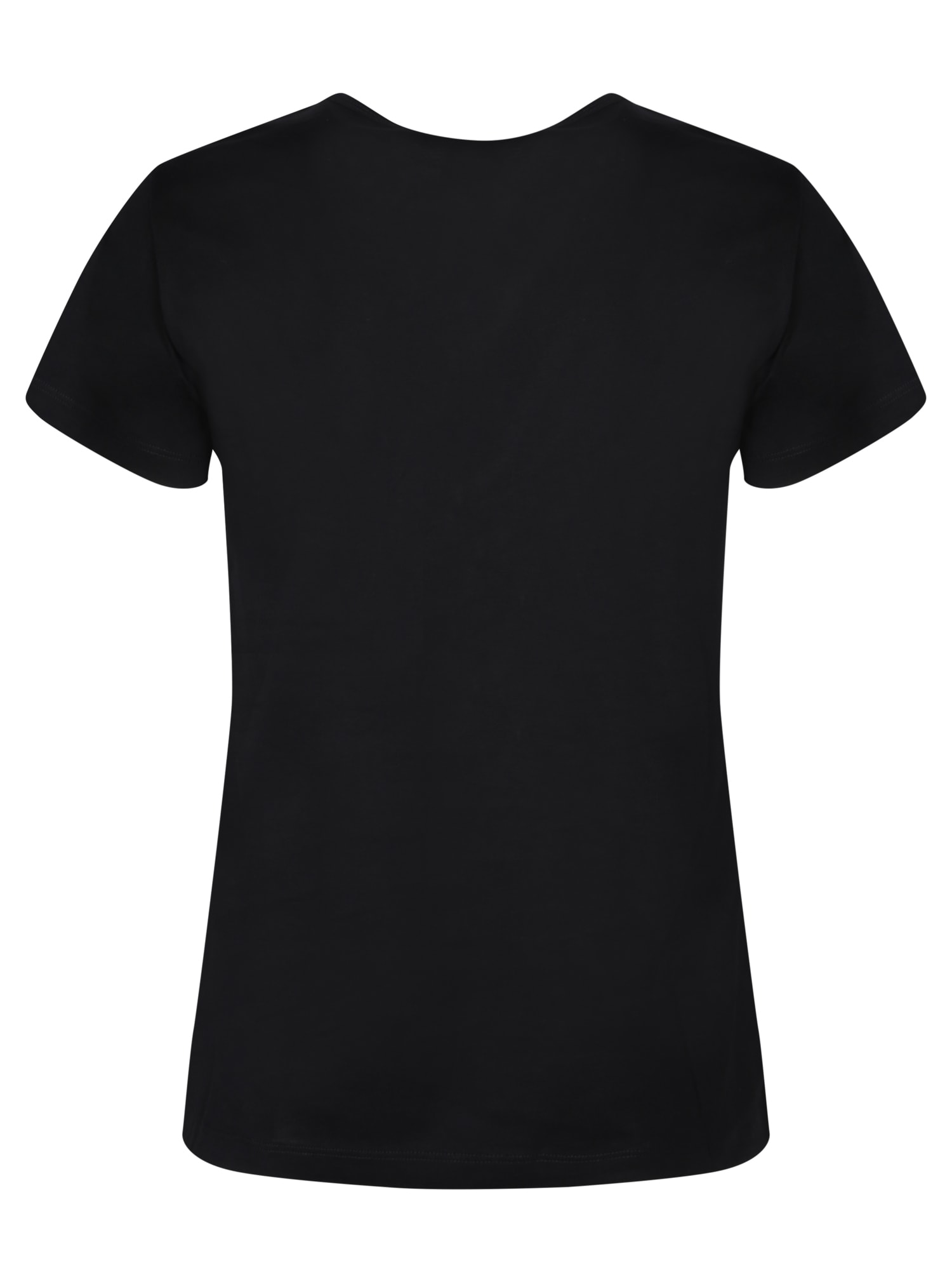 Shop Pinko Turbato V-neck Black T-shirt