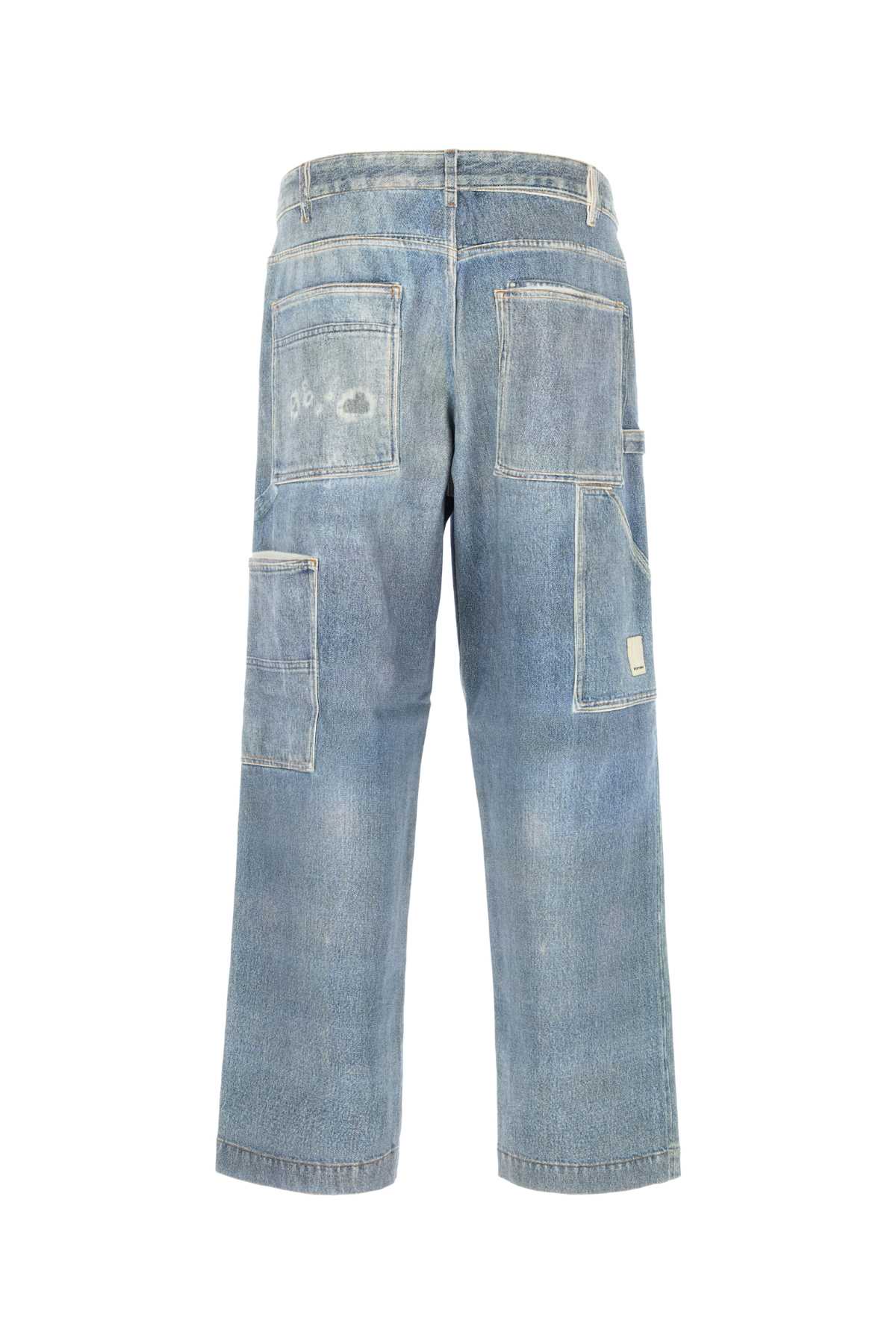 EMPORIO ARMANI STRETCH DENIM CARGO JEANS 