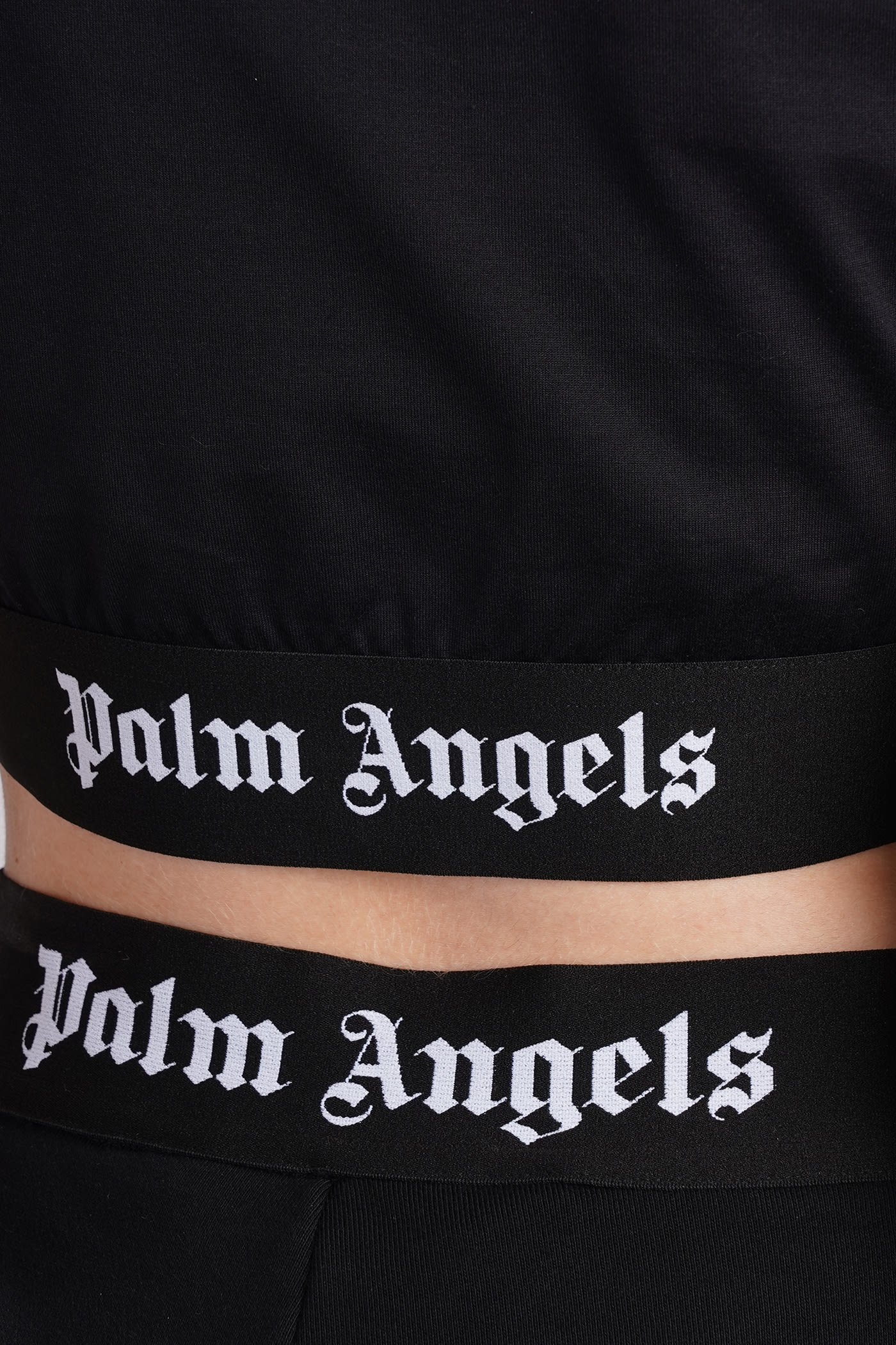 Shop Palm Angels T-shirt In Black Cotton