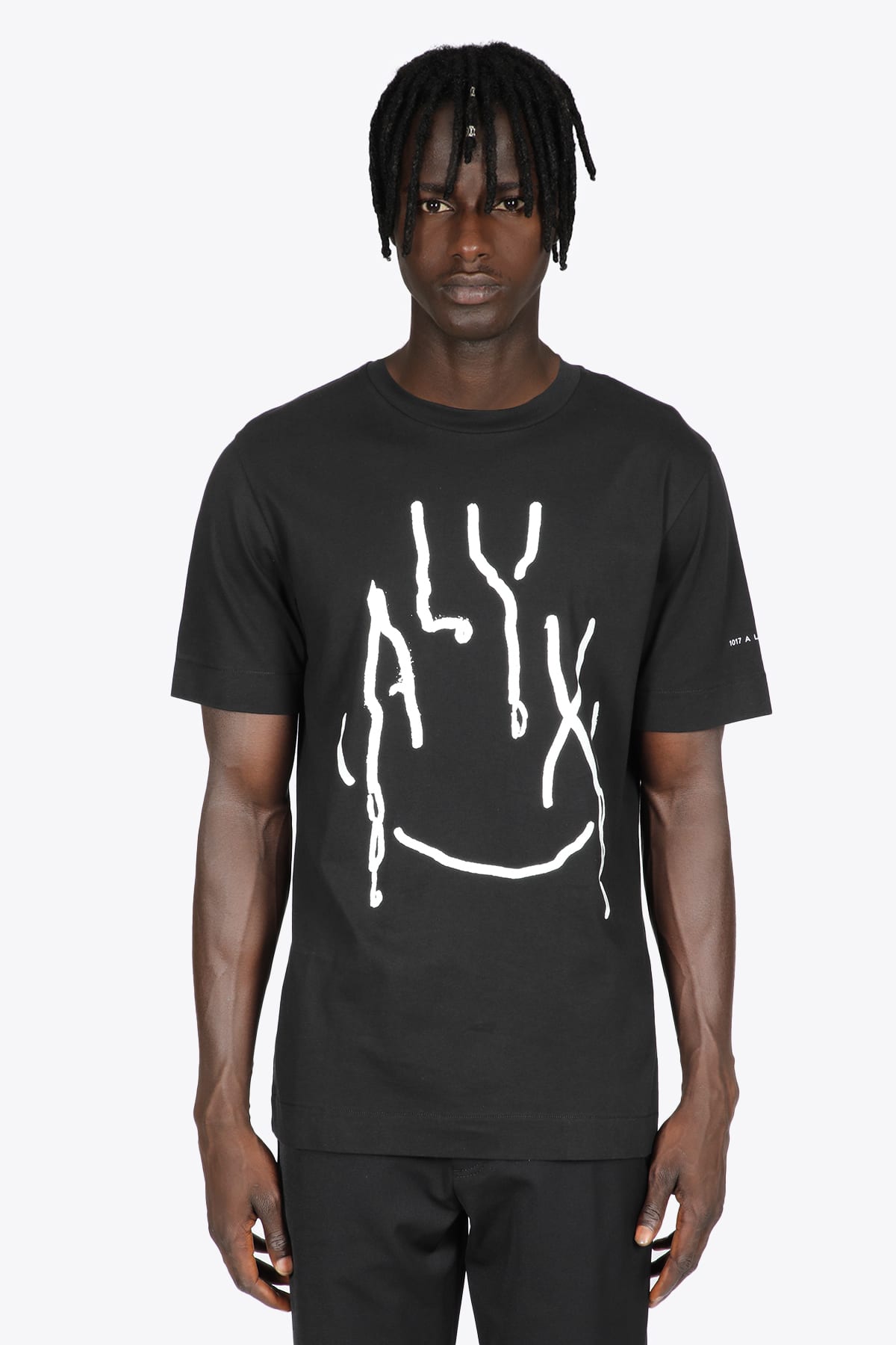 1017 ALYX 9SM S/s Graphic T-shirt Black cotton t-shirt with graphic logo - S/S Graphic t-shirt