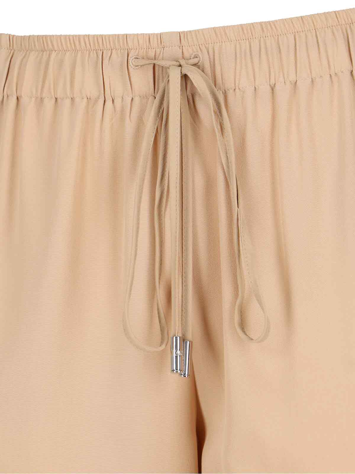 Ermanno Scervino Elastic Waist Casual Pants In Brown