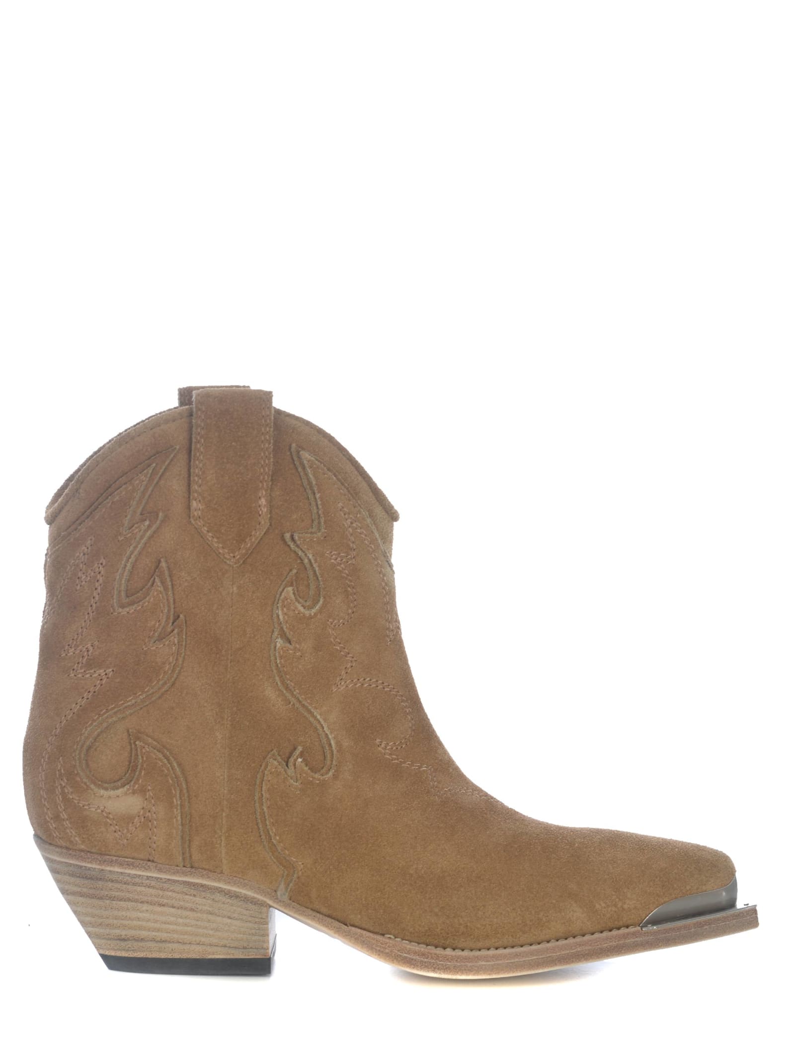 Vic Matie Ankle Boots Vic Matié Made Of Suede In Leather Brown