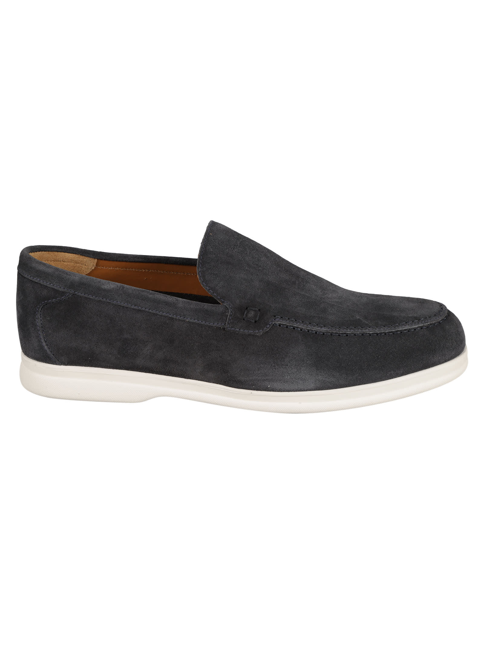 Shop Doucal's Slip-on Classic Loafers In Blue