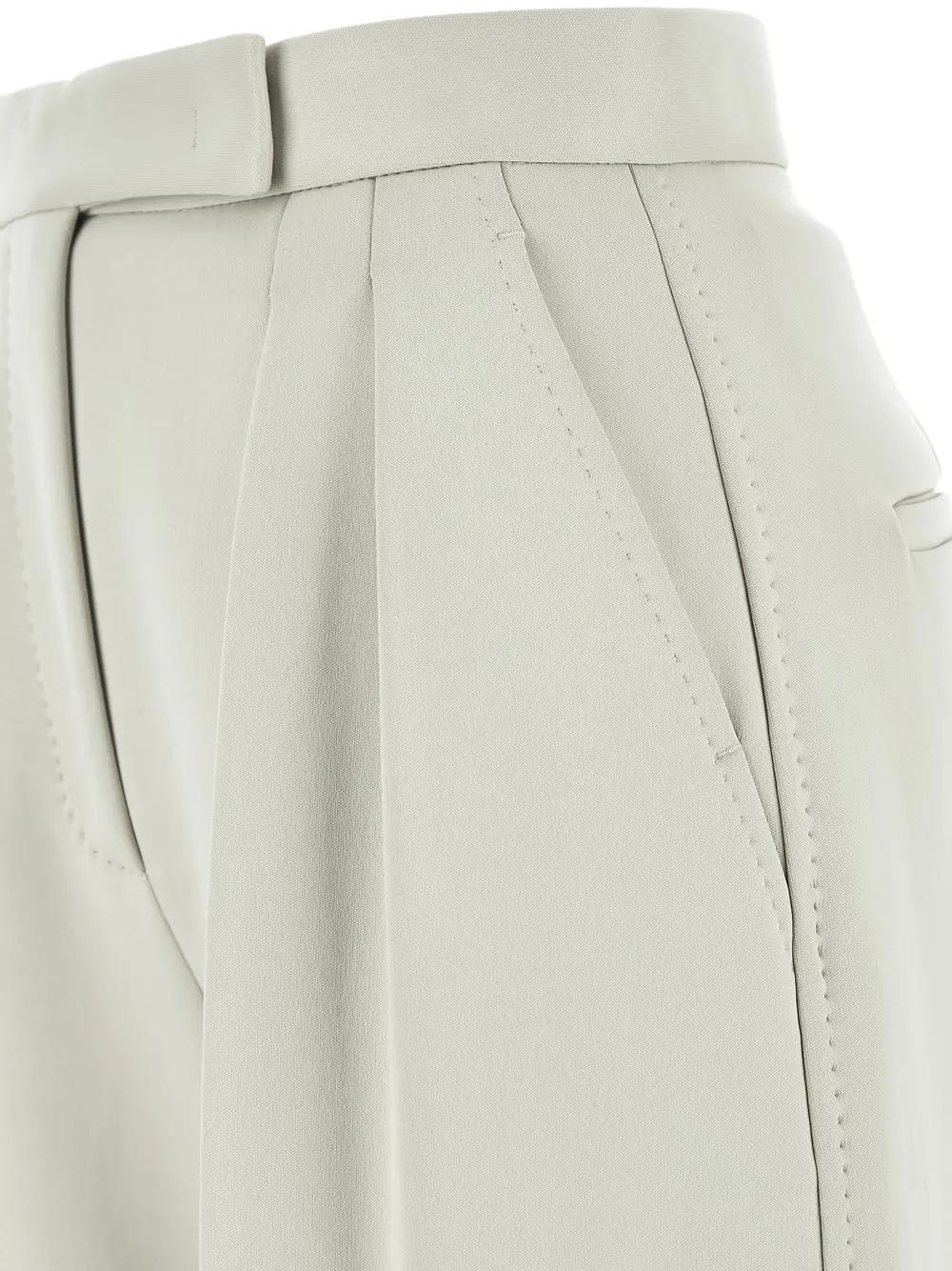 Shop Max Mara Zinnia Trousers In White
