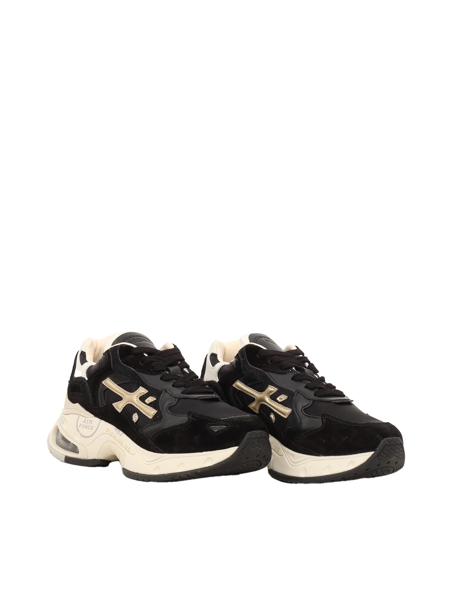 Shop Premiata Sneakers In Black