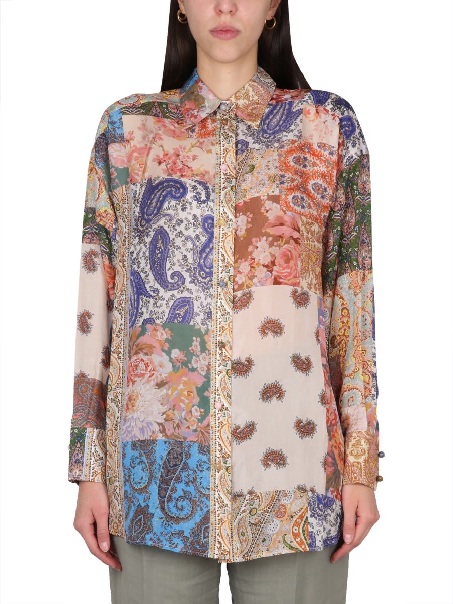 Shop Zimmermann Shirt Devi In Multicolour