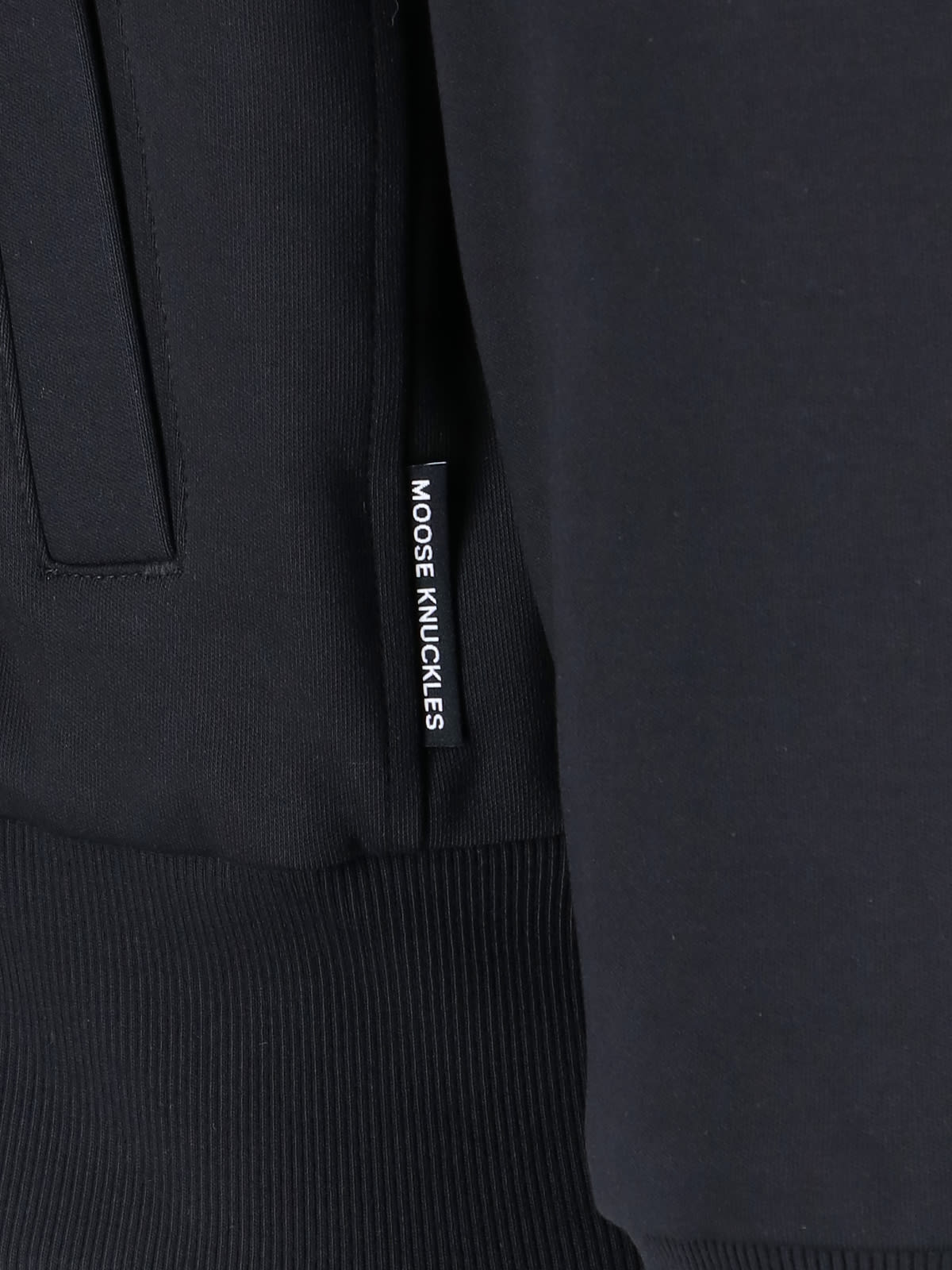 Shop Moose Knuckles Tilden Zip Up Sweatshirt In Black