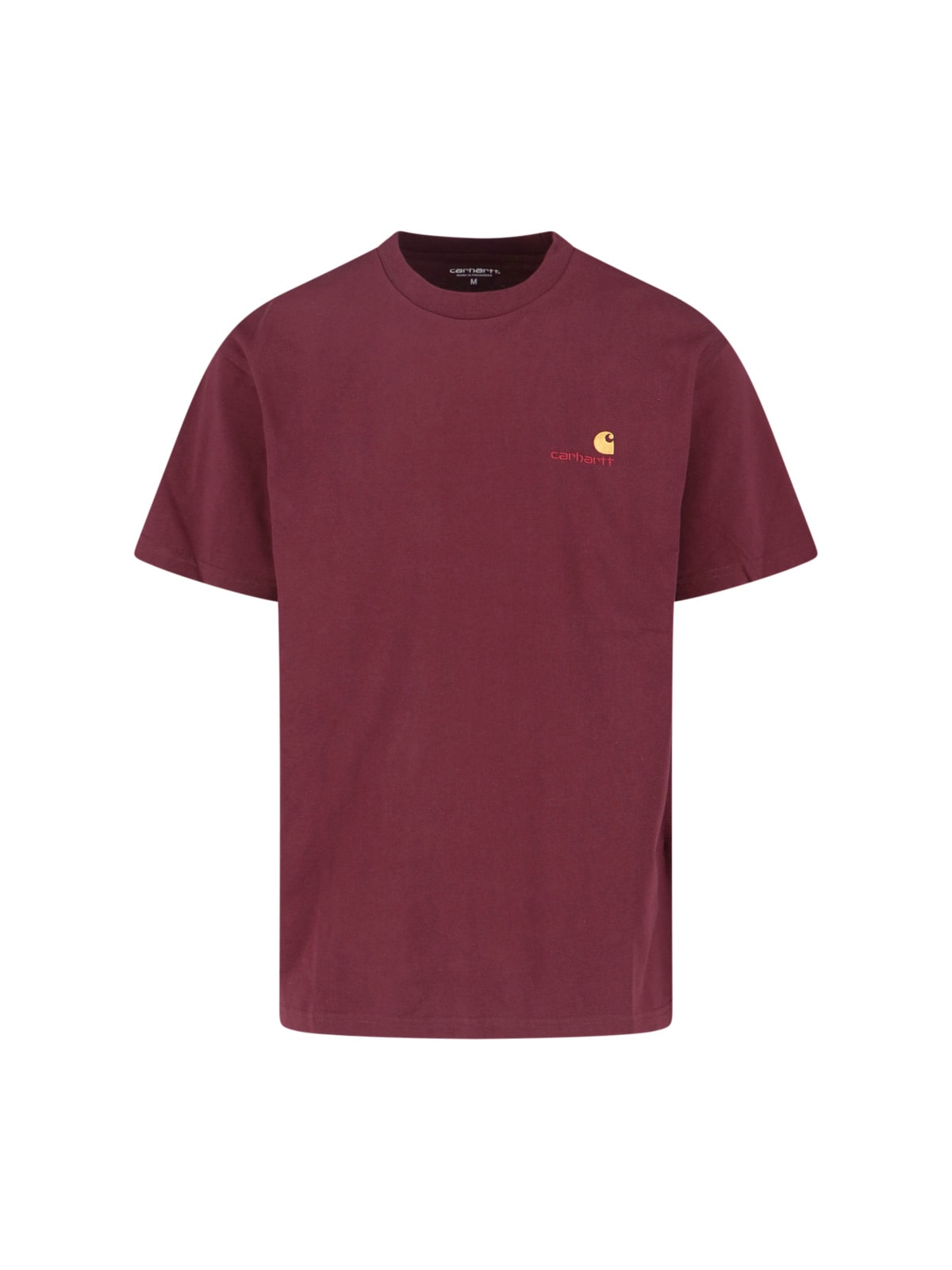 Carhartt American Script Crew Neck T-shirt In Red