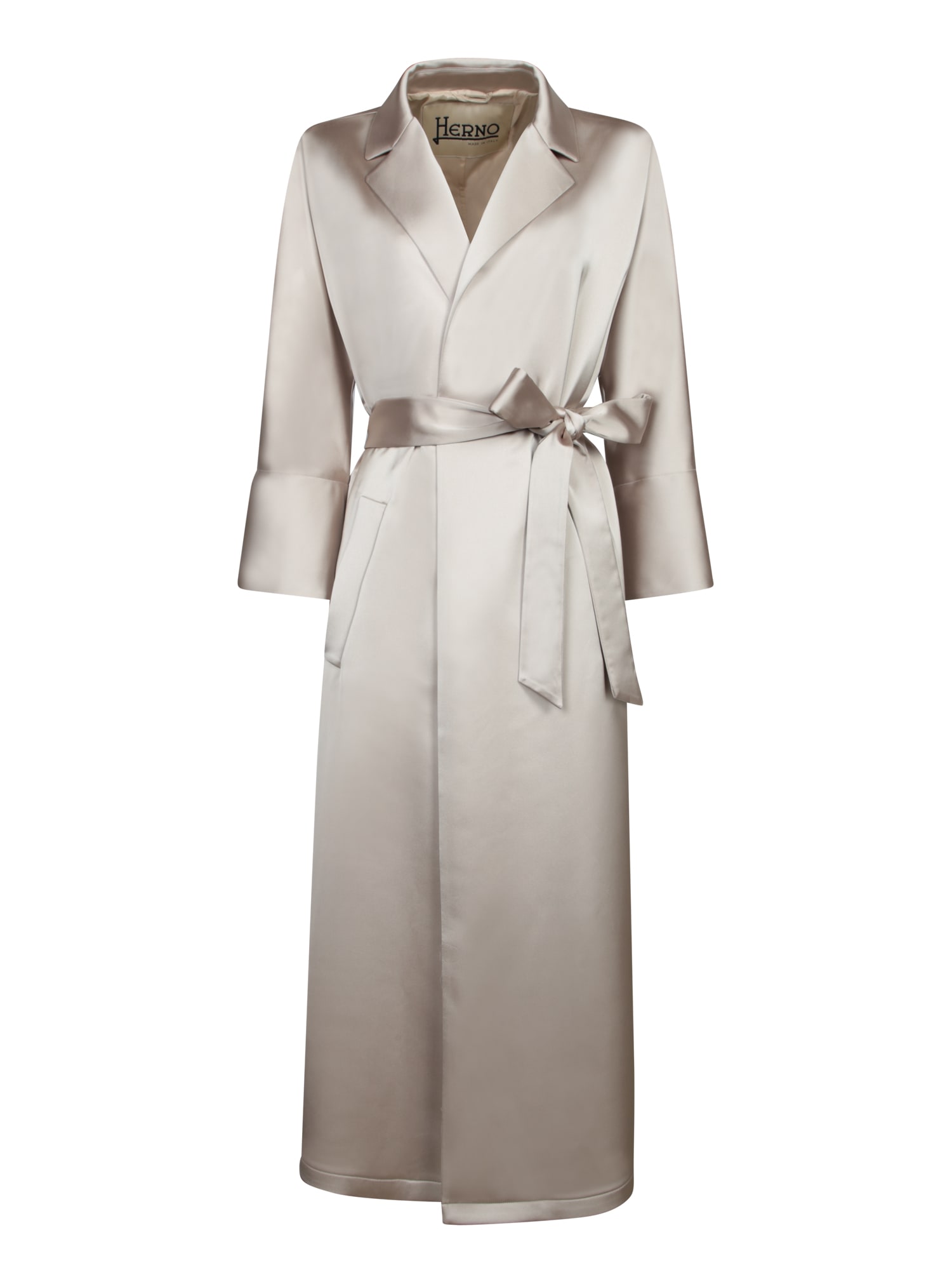 Herno Chantilly Satin Duster Beige