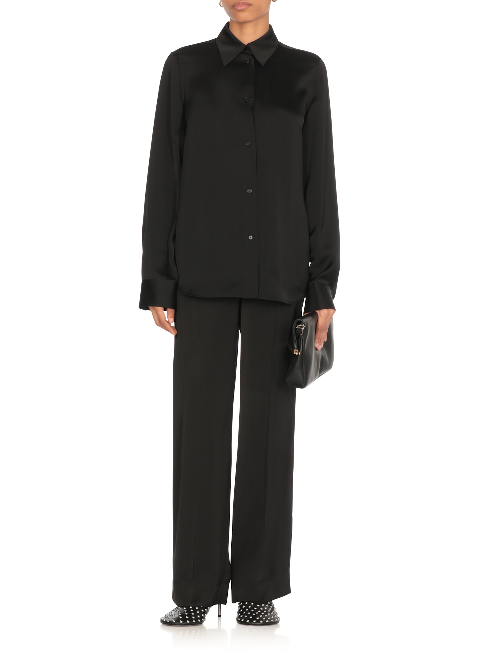 Jil Sander Rayon-silk Twill Trousers