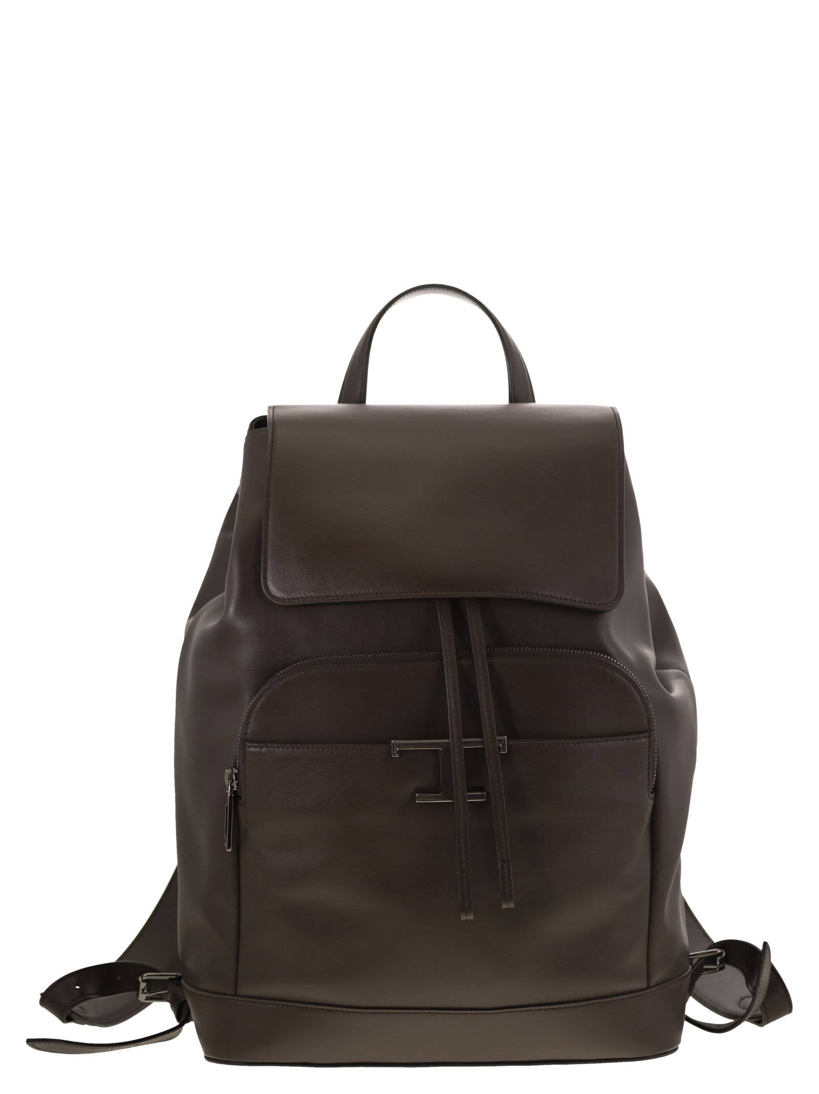 T Timeless Medium Leather Backpack