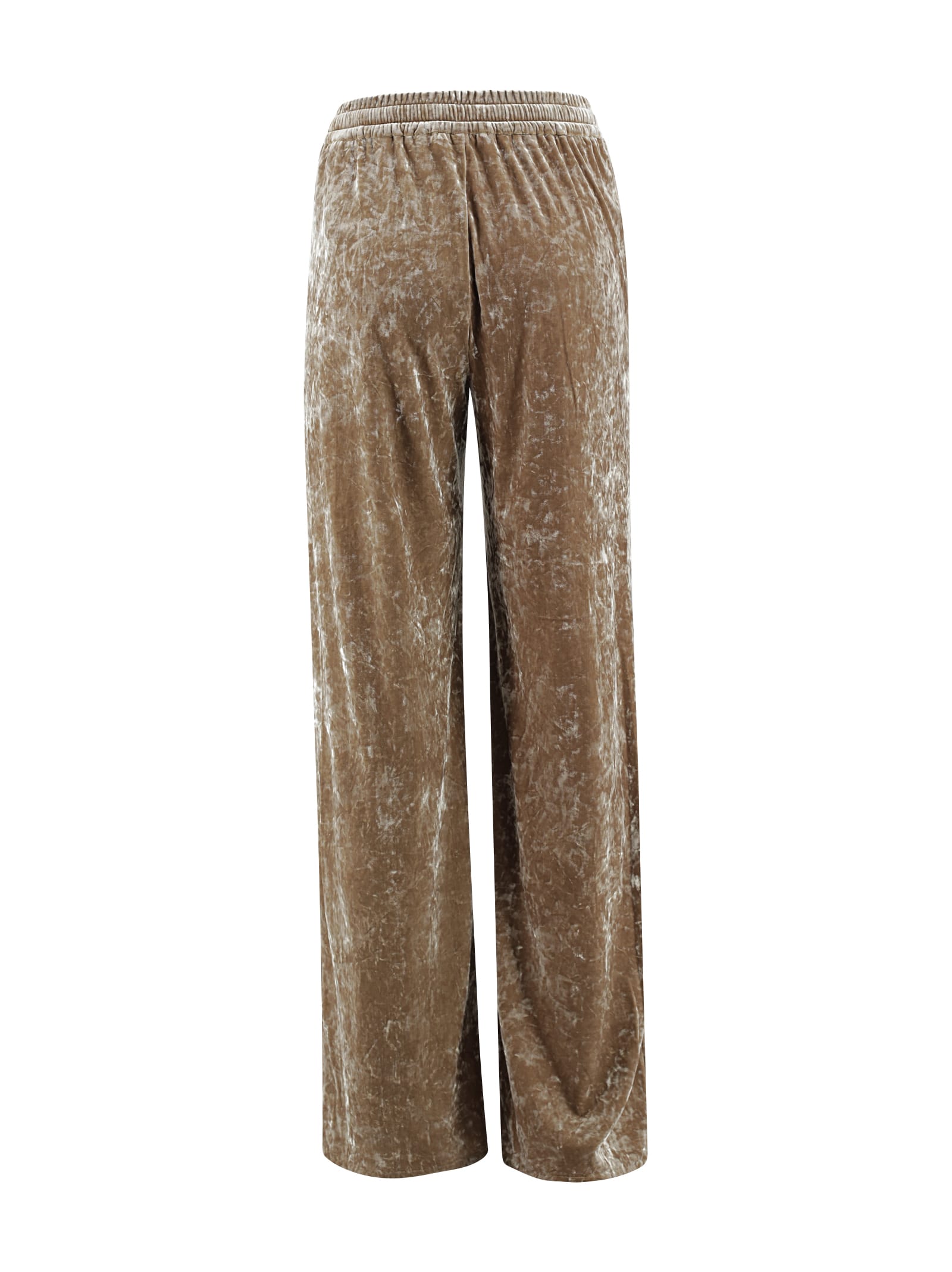 Shop Herno Velvet Trousers In Camel