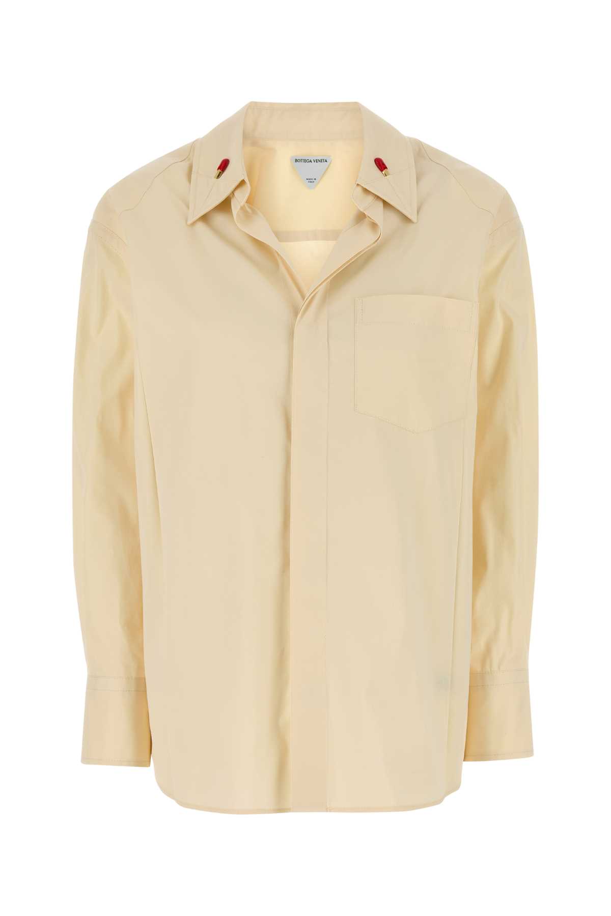 Cream Cotton Blend Shirt