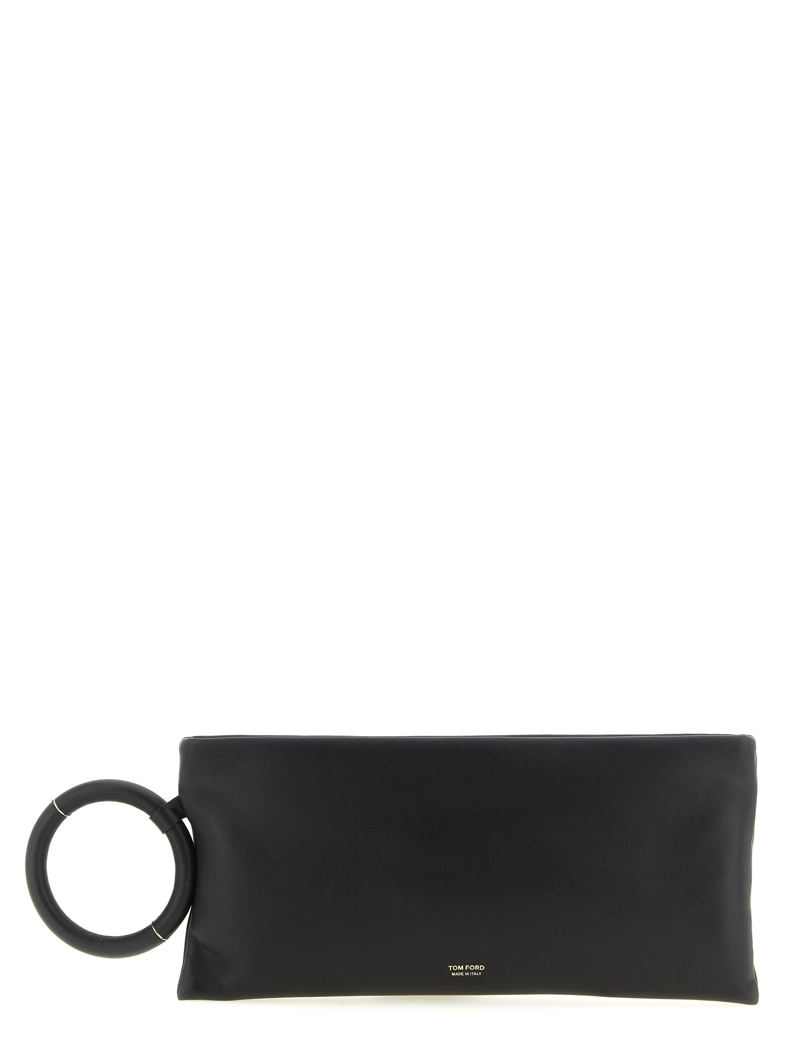 Tom Ford Nappa Leather Clutch In Black