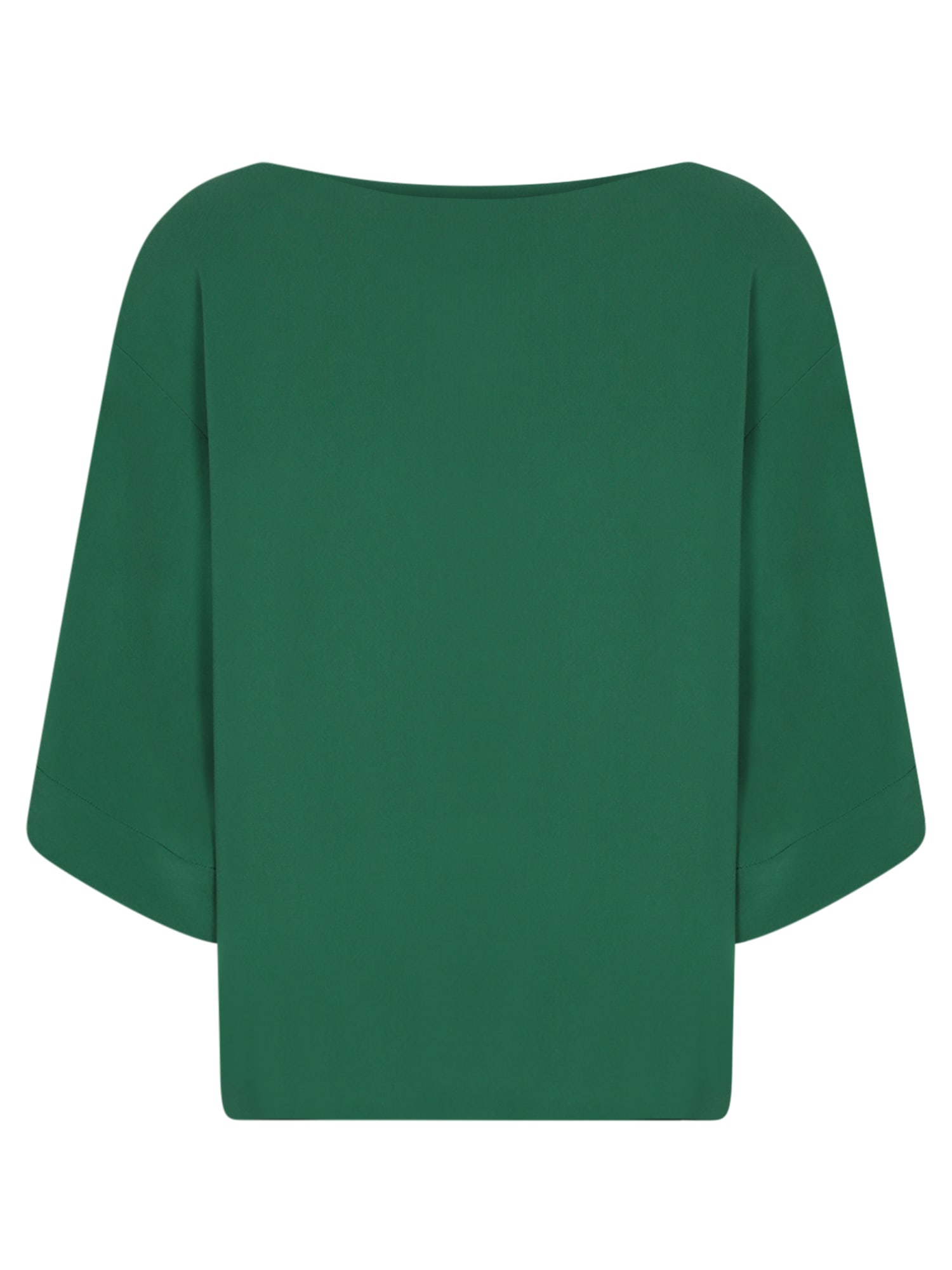 Dark Green Cady Blouse