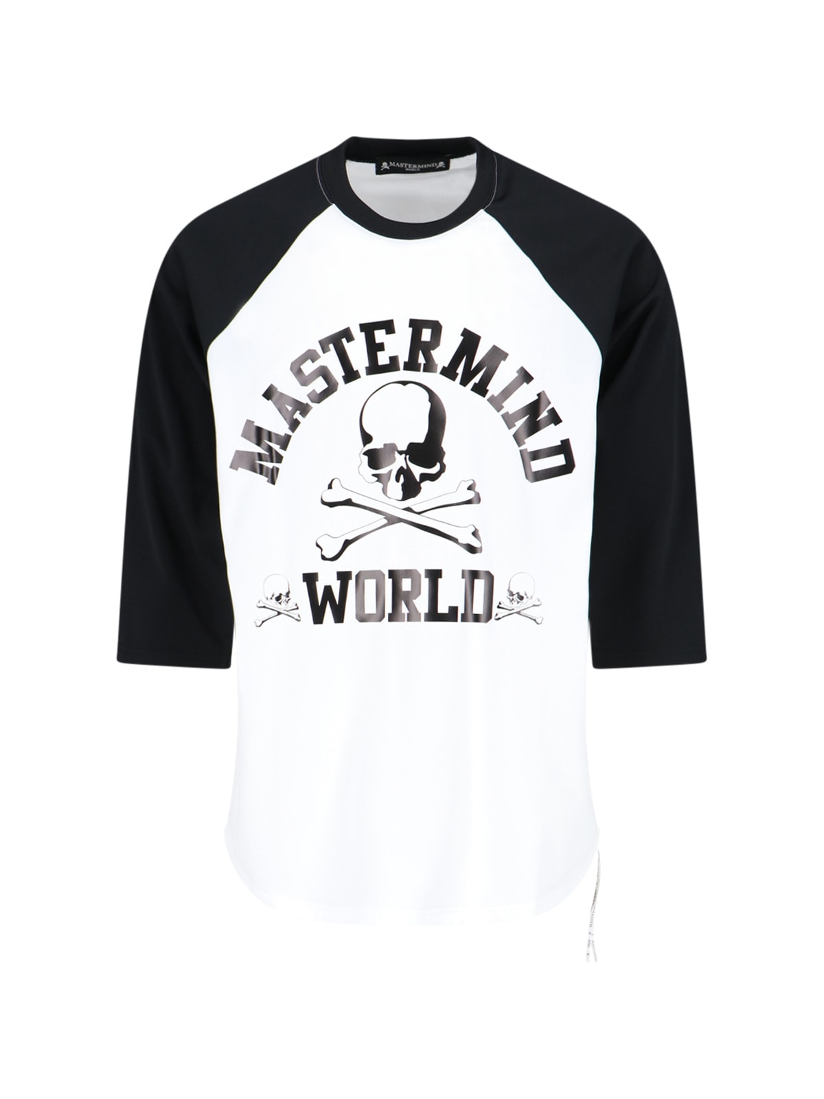 Shop Mastermind Japan Raglan Logo T-shirt In White
