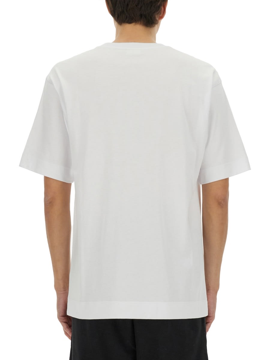 Dries Van Noten Oversized White Cotton T-shirt In White