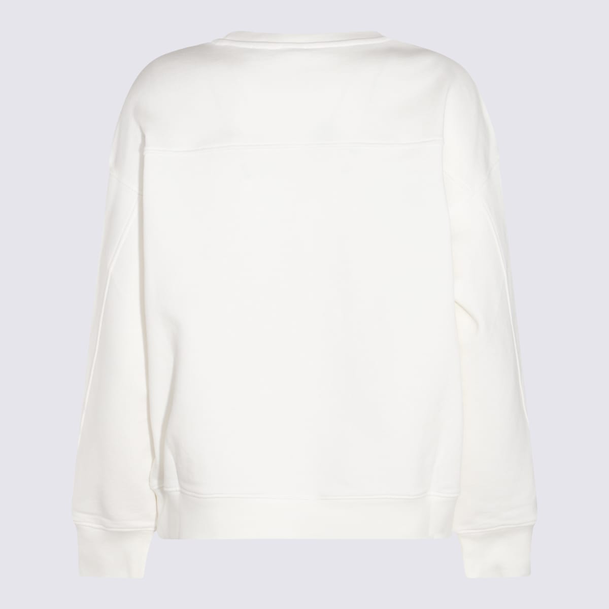 Shop Pinko White Cotton Sweatshirt