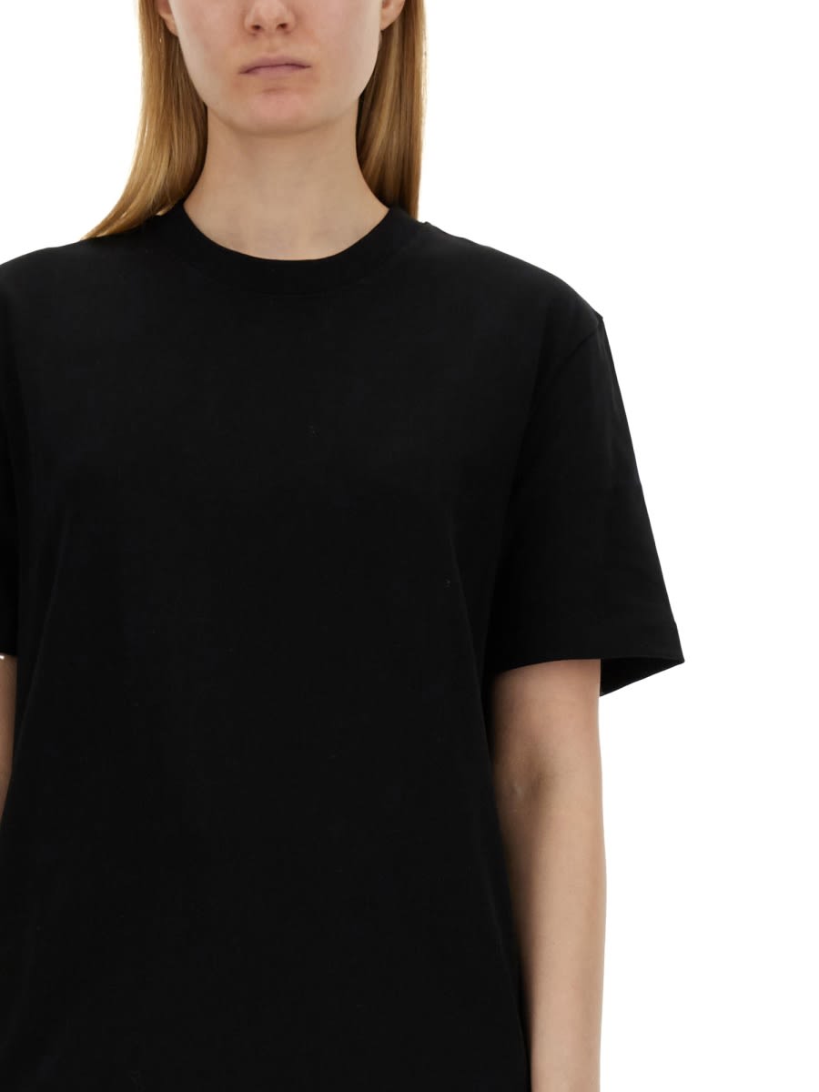 Shop Helmut Lang T-shirt With Logo In Black