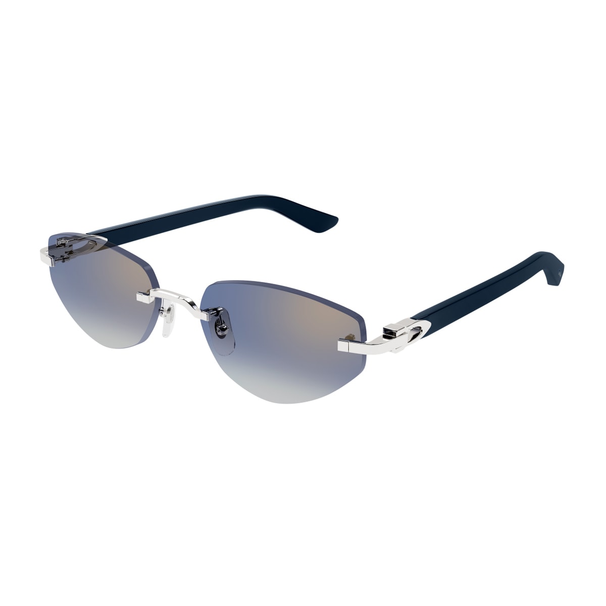 Cartier Rimless Sunglasses In Multi