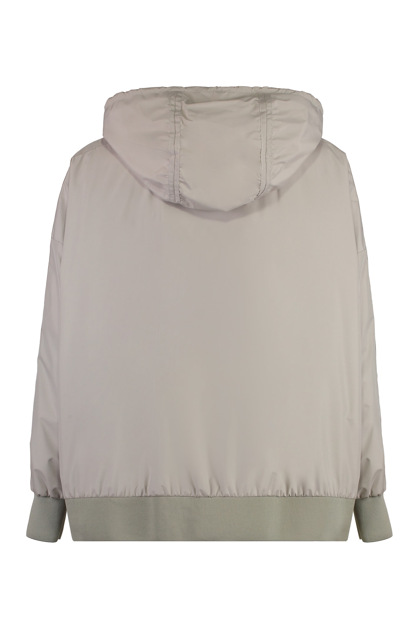 Moorer Guendalina Bomber Jacket In Technical Fabric In Gray