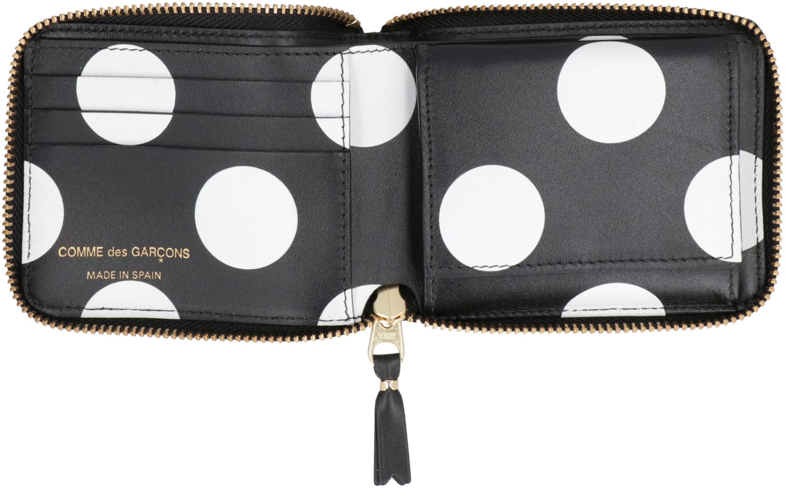 Shop Comme Des Garçons Leather Wallet In Black