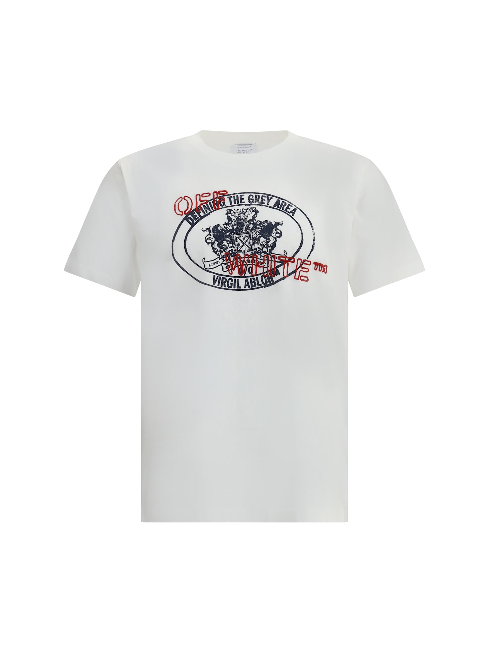 Off-white Stamp Arrow Short-sleeve T-shirt In Neutral