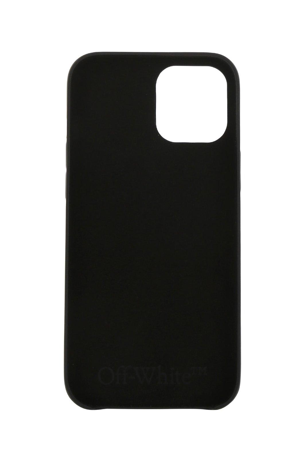 Shop Off-white Logo Printed Iphone 12 Pro Max Case In Black