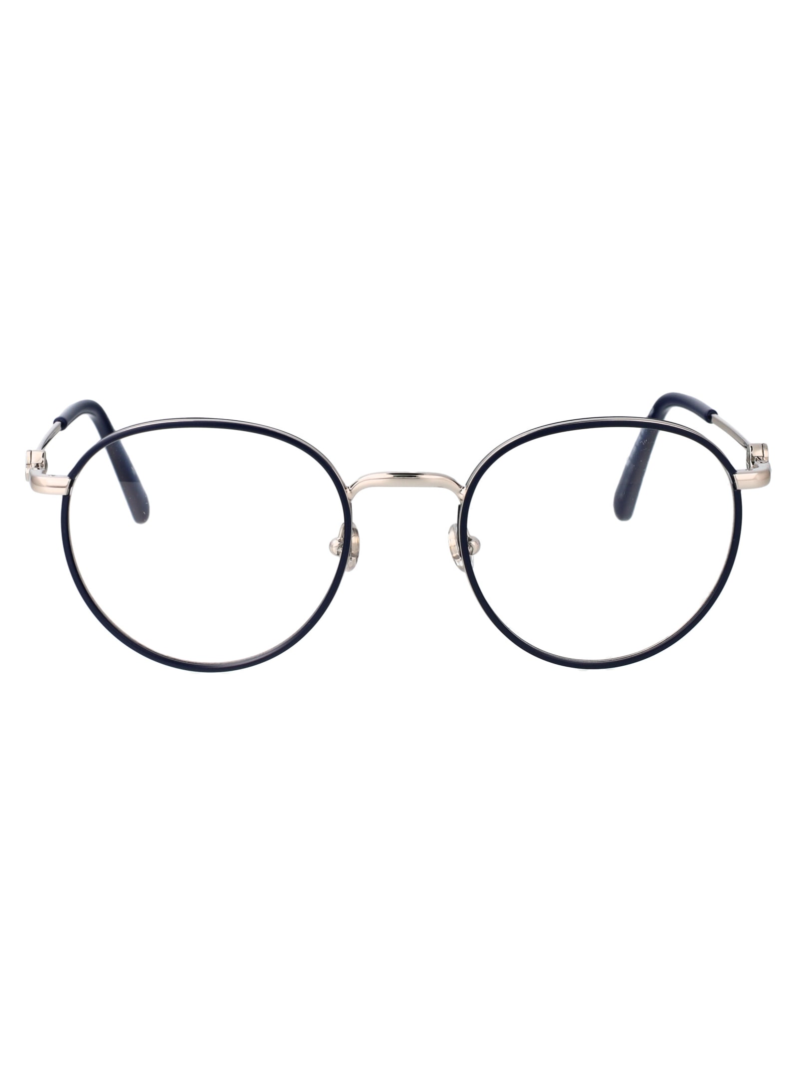 Shop Moncler Ml5135 Glasses In 016 Nero Lucido