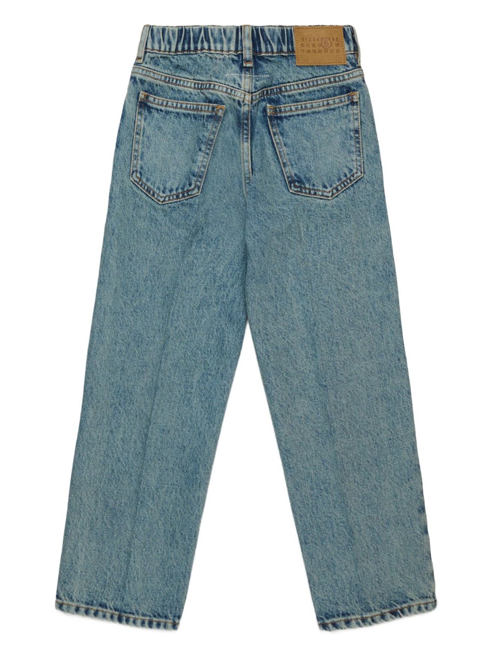 Mm6 Maison Margiela Kids Cotton Jeans In Blue