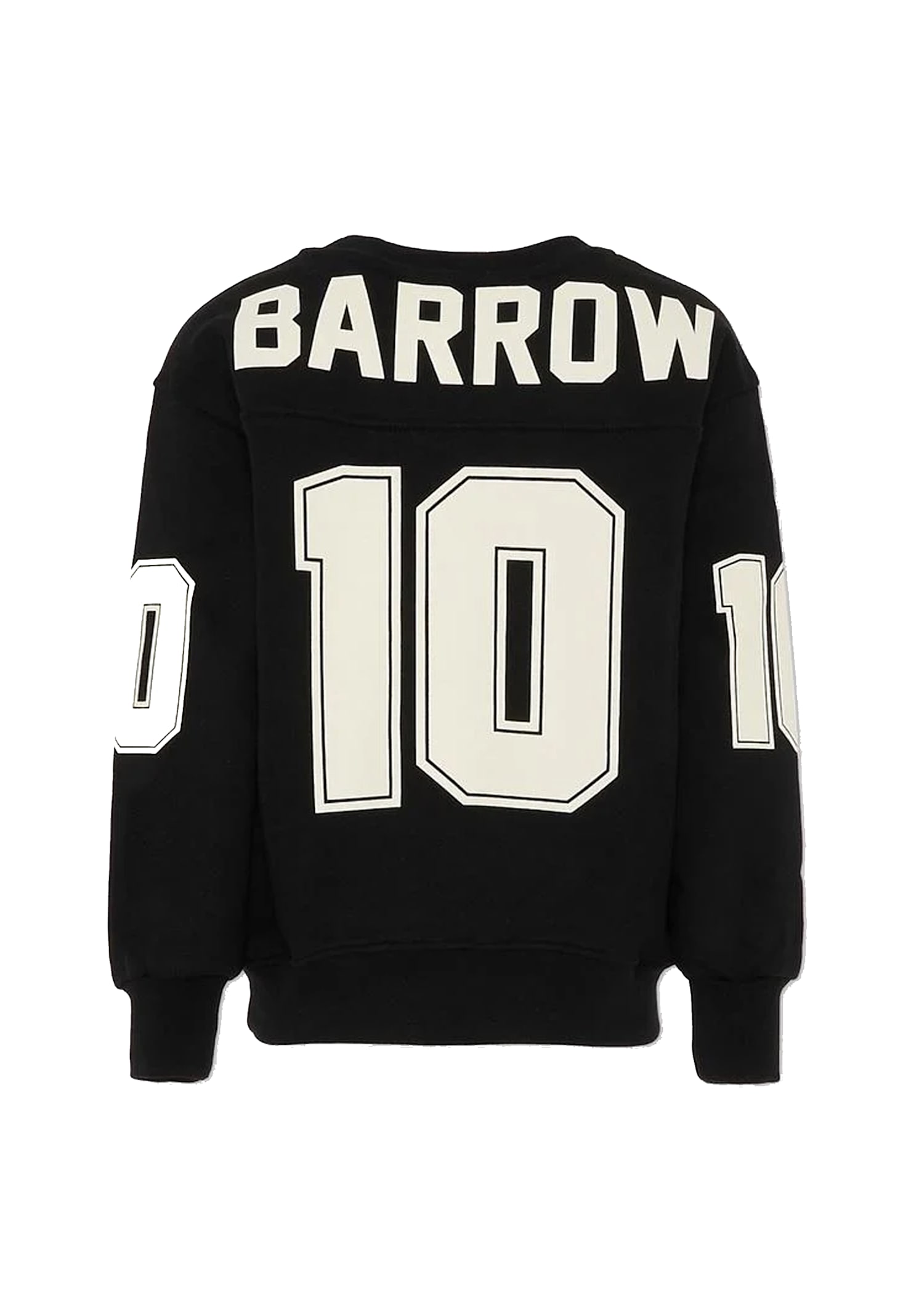 Barrow Black Sweatshirt For Boy With Numbers In Black