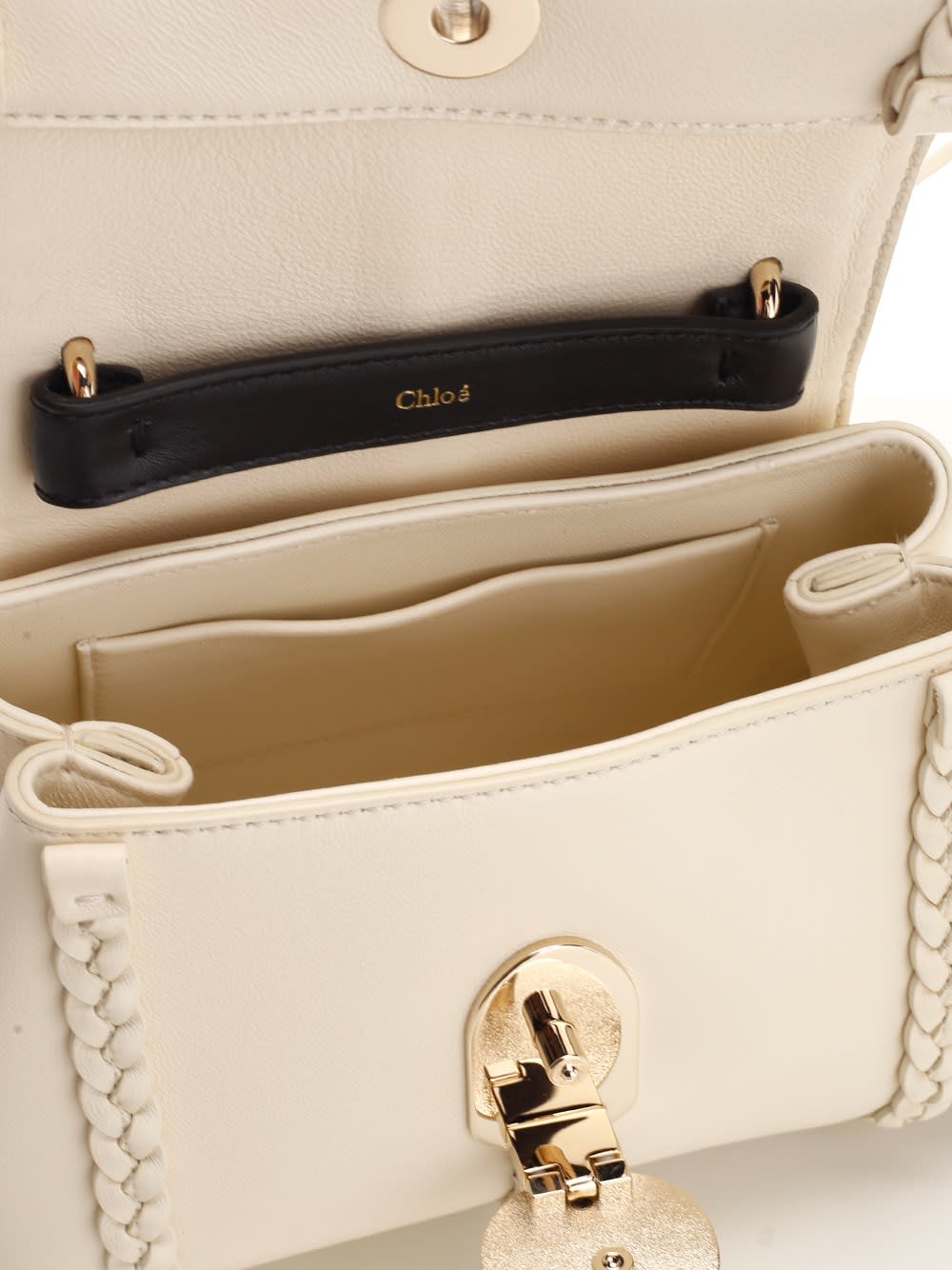 Shop Chloé Penelope Small Handle Bag In Bianco