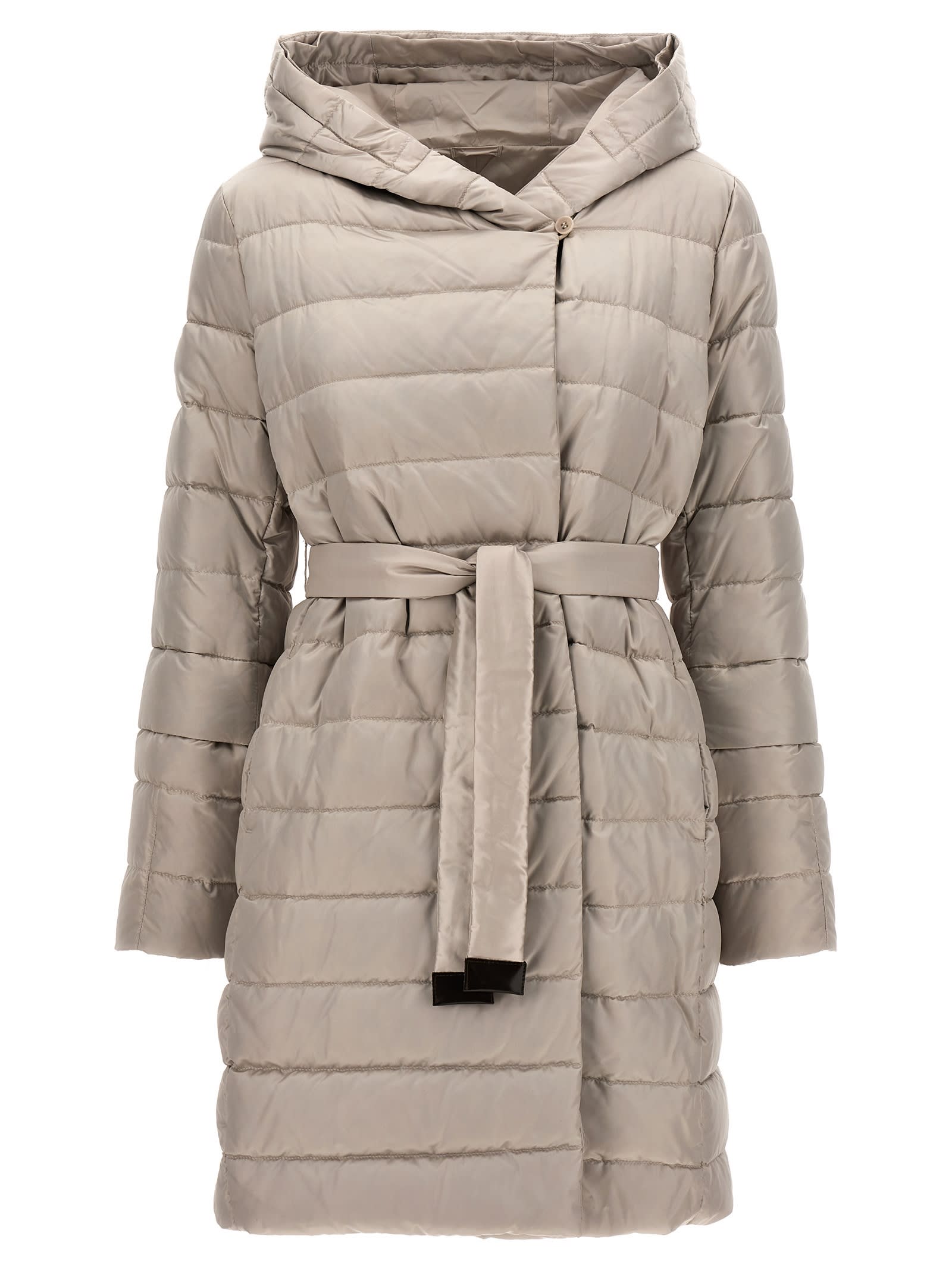 Max Mara The Cube Novef Reversible Down Jacket In Neutral