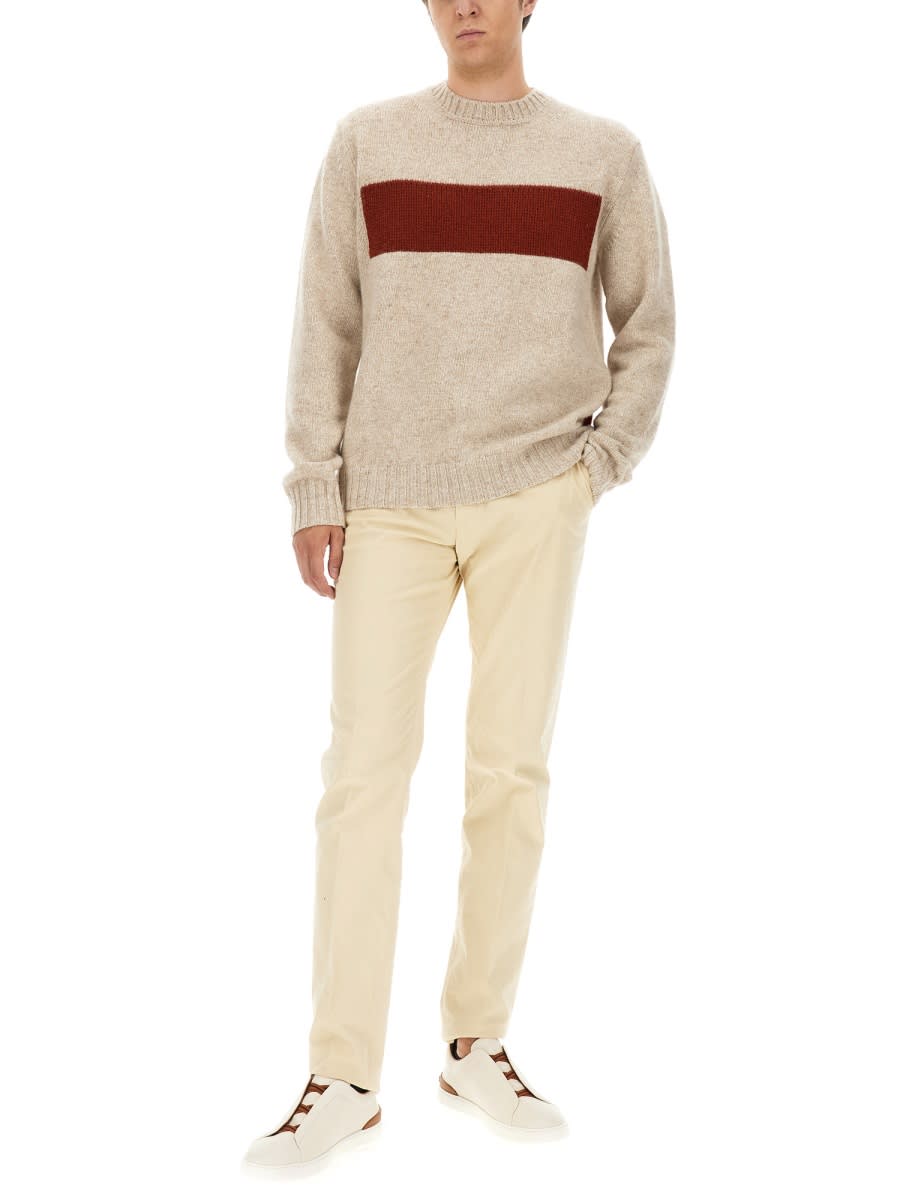 Shop Zegna Cashmere Sweater In White