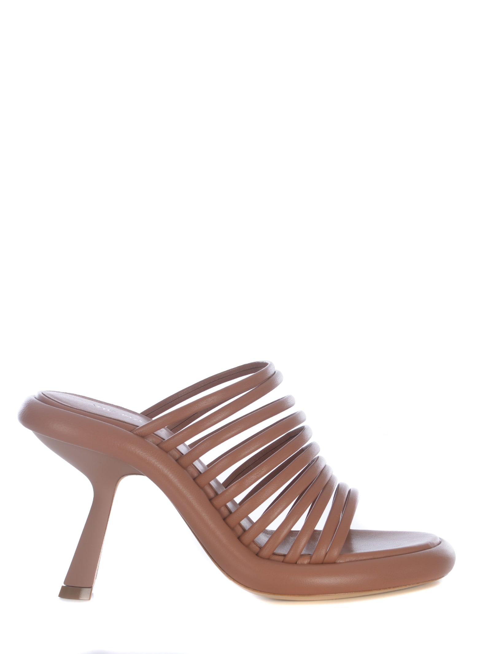 Shop Vic Matie Sandal Vic Matié Dosh Made Of Nappa In Cuoio
