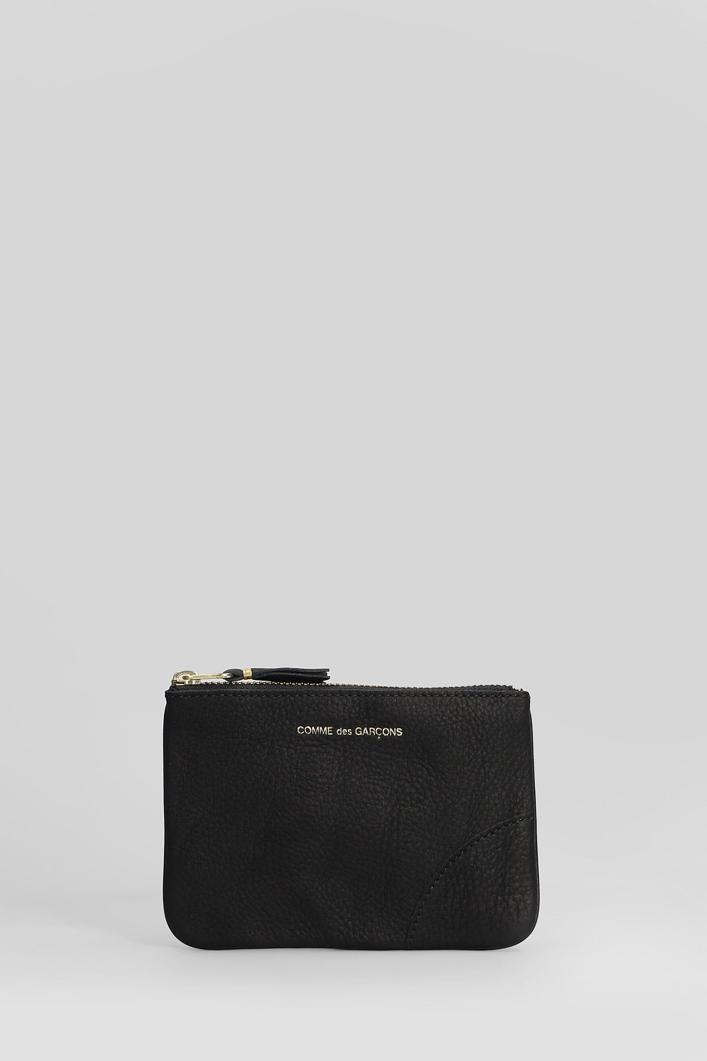 Comme Des Garçons Wallet In Black Leather In Black