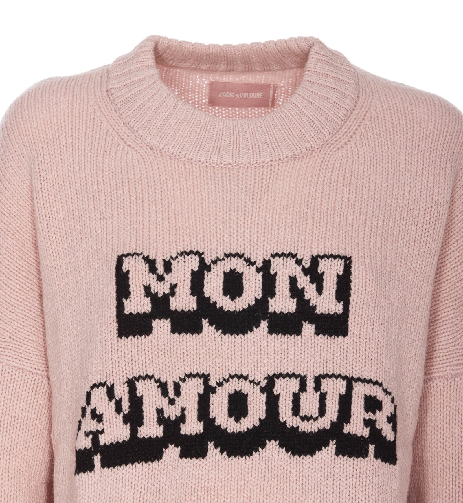 Shop Zadig &amp; Voltaire Malta Mon Amour Sweater In Pink