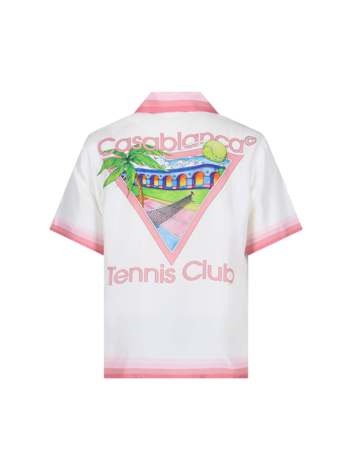 Shop Casablanca Tennis Club Shirt In White