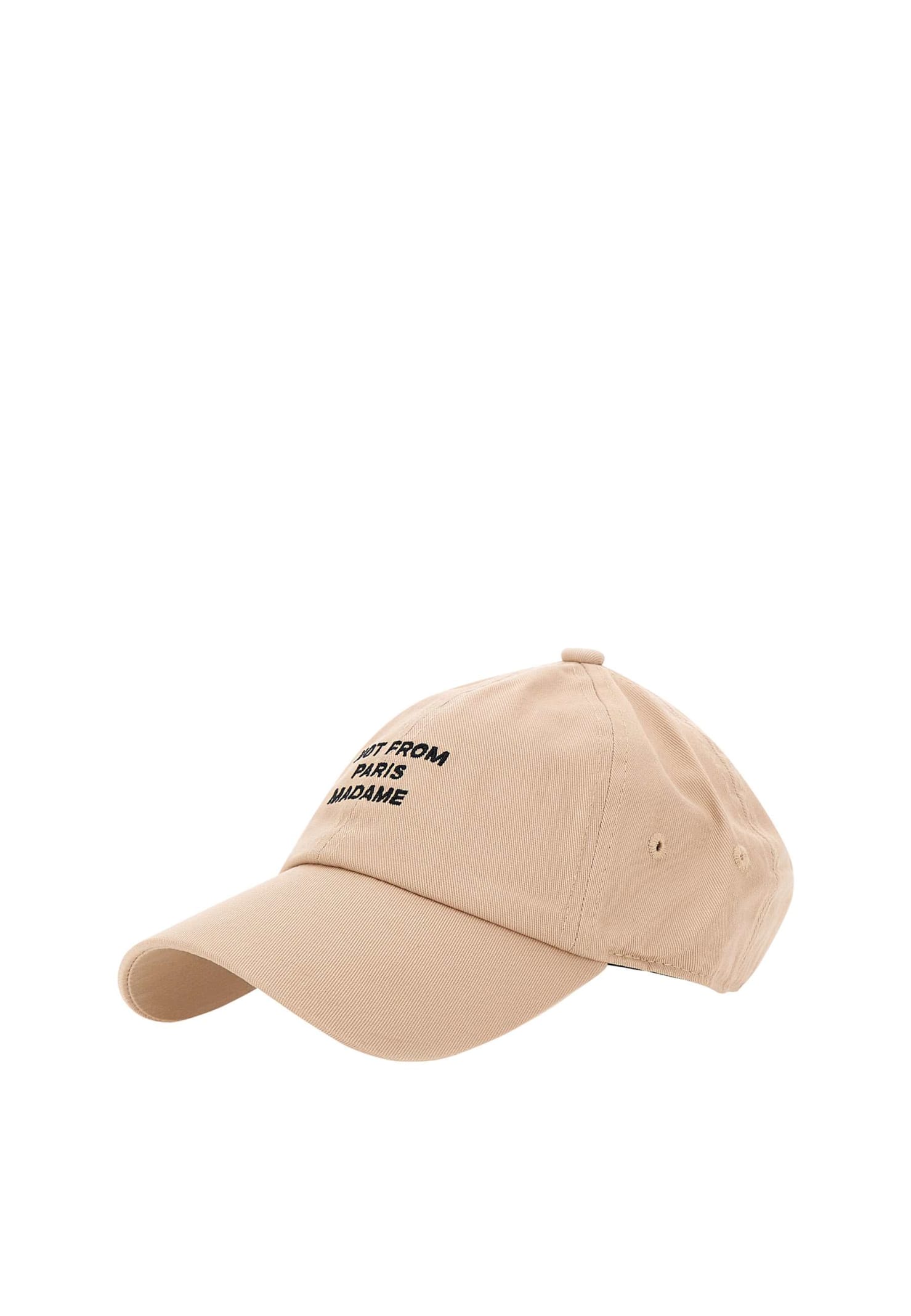 Drôle De Monsieur Not From Paris Baseball Cap In Beige
