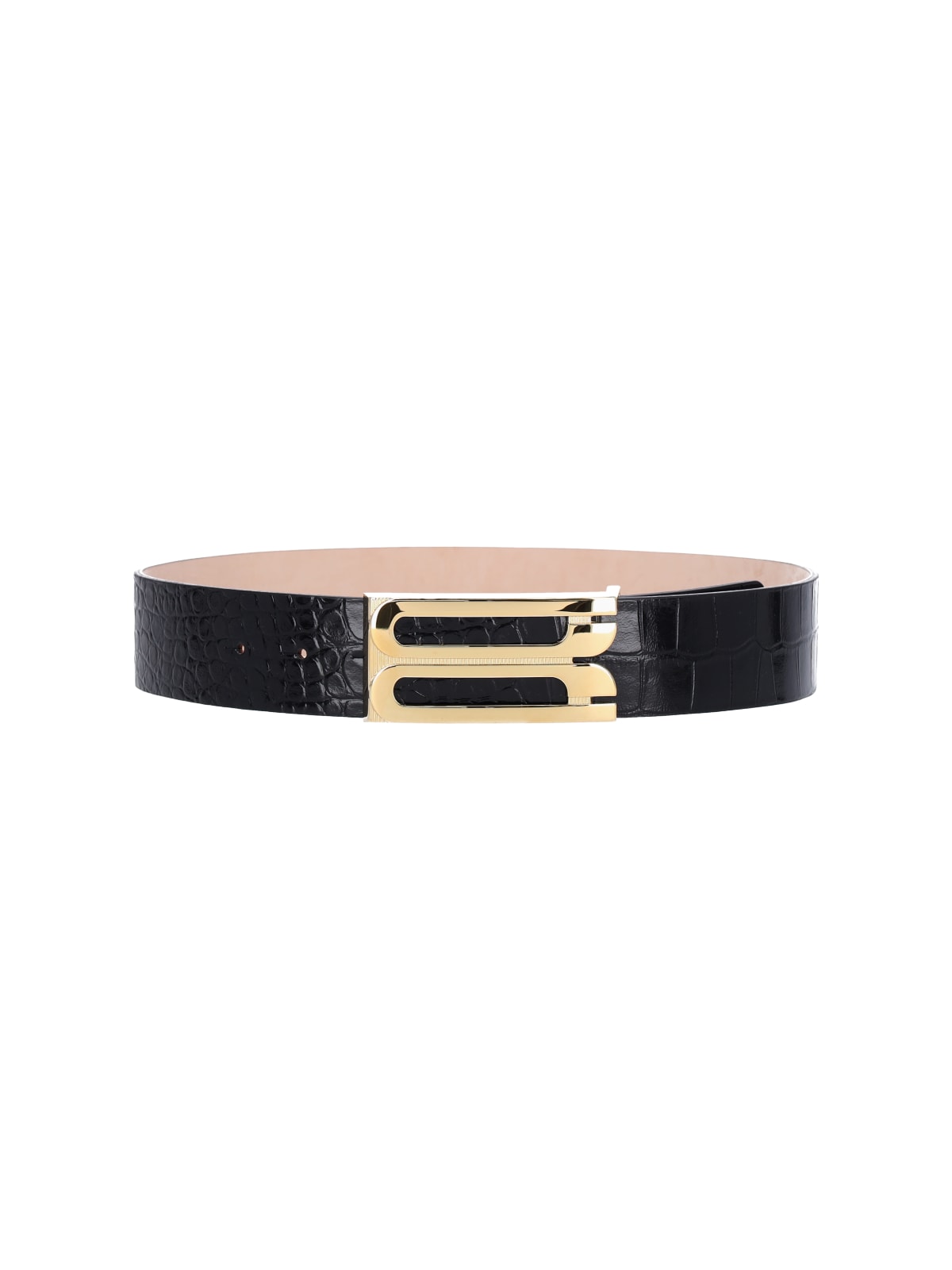 Shop Victoria Beckham Jumbo Frame Belt In Black