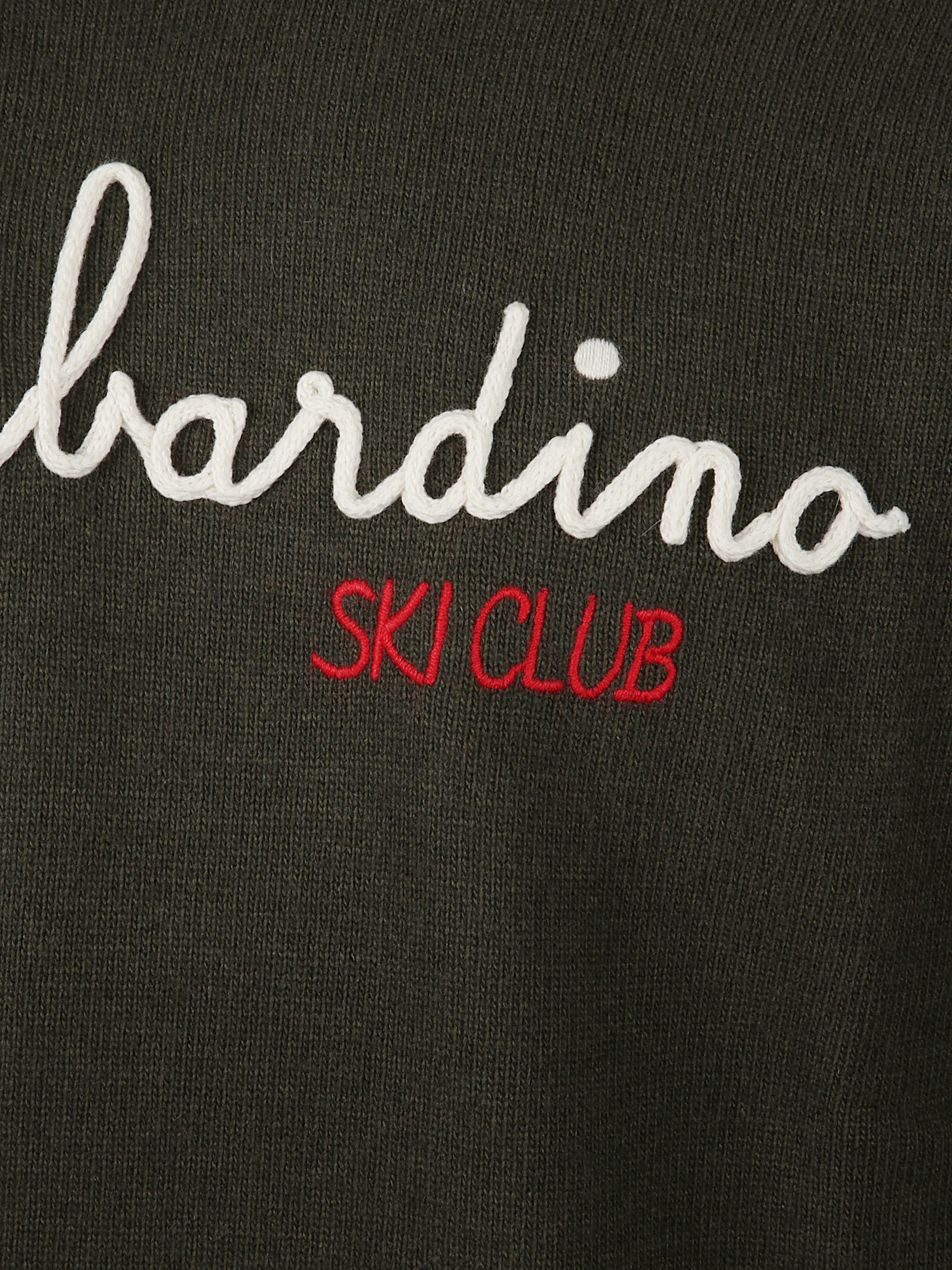 Mc2 Saint Barth Crew Neck Long Sleeve Sweatshirt Heron In Black