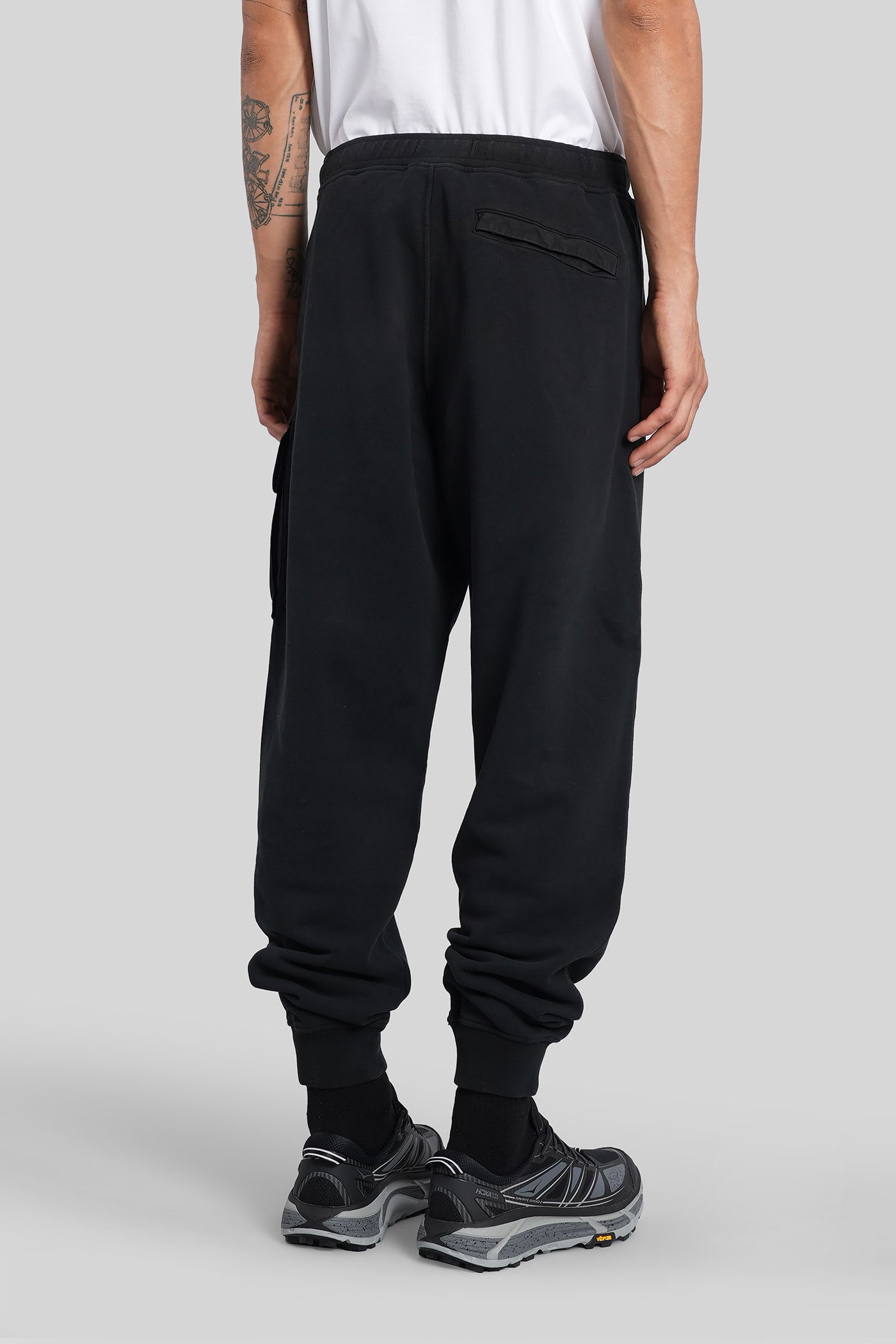 Stone Island Compass-badge Track Pants In Black